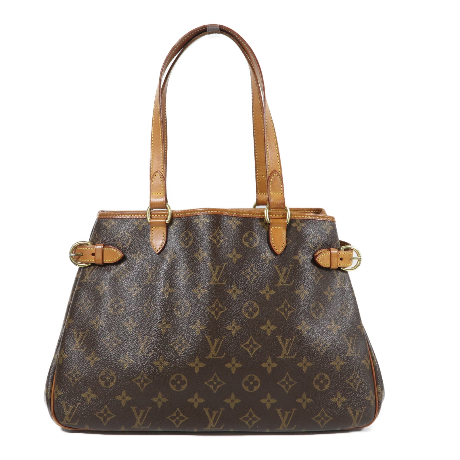 LOUIS VUITTON Monogram Batignolles Horizontal金扣肩背袋棕色