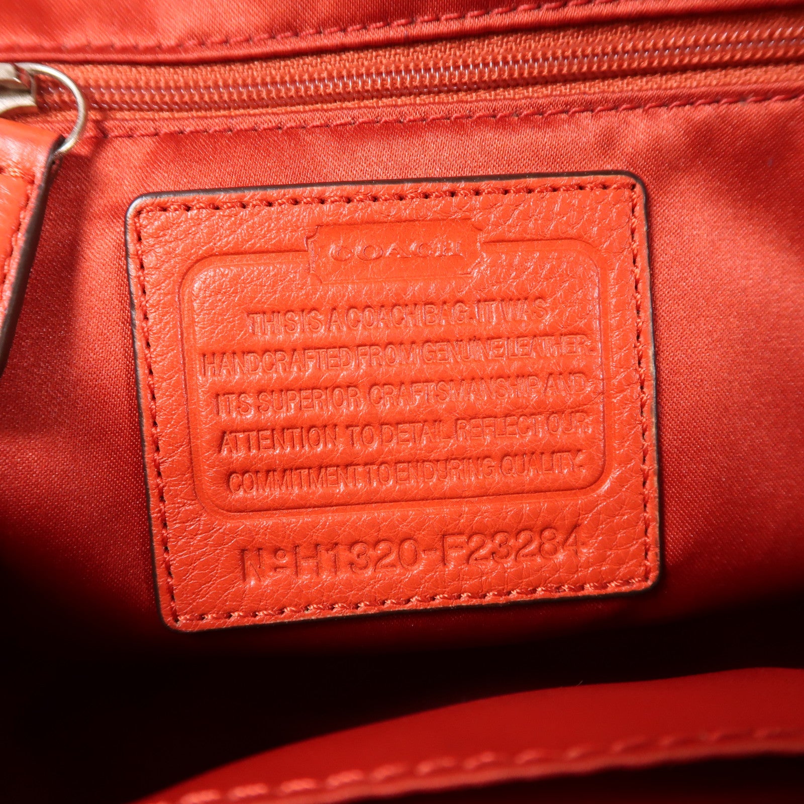 COACH 牛皮皮革Tote Bag銀扣手挽袋