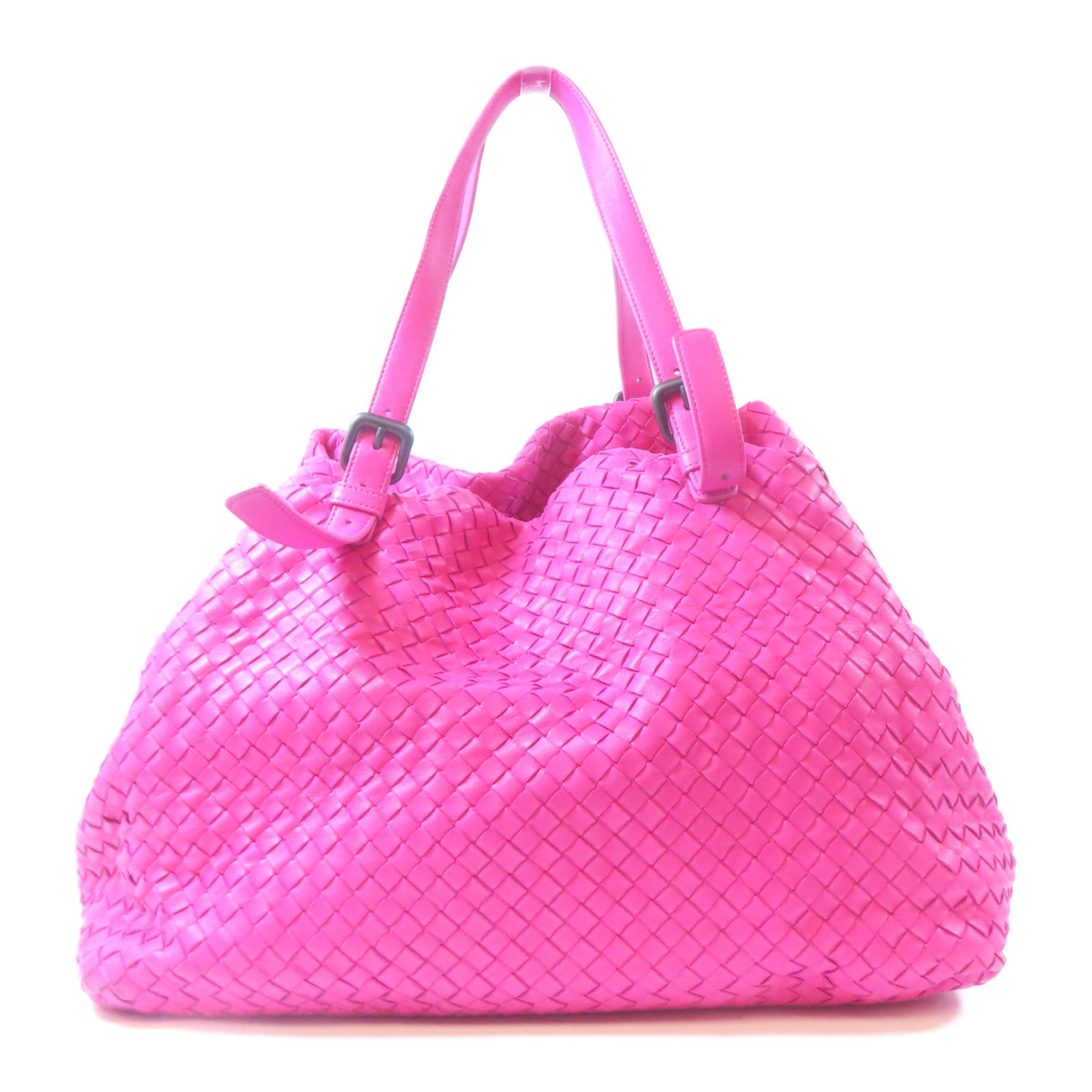 BOTTEGA VENETA 牛皮皮革Tote Bag肩背袋粉紅色