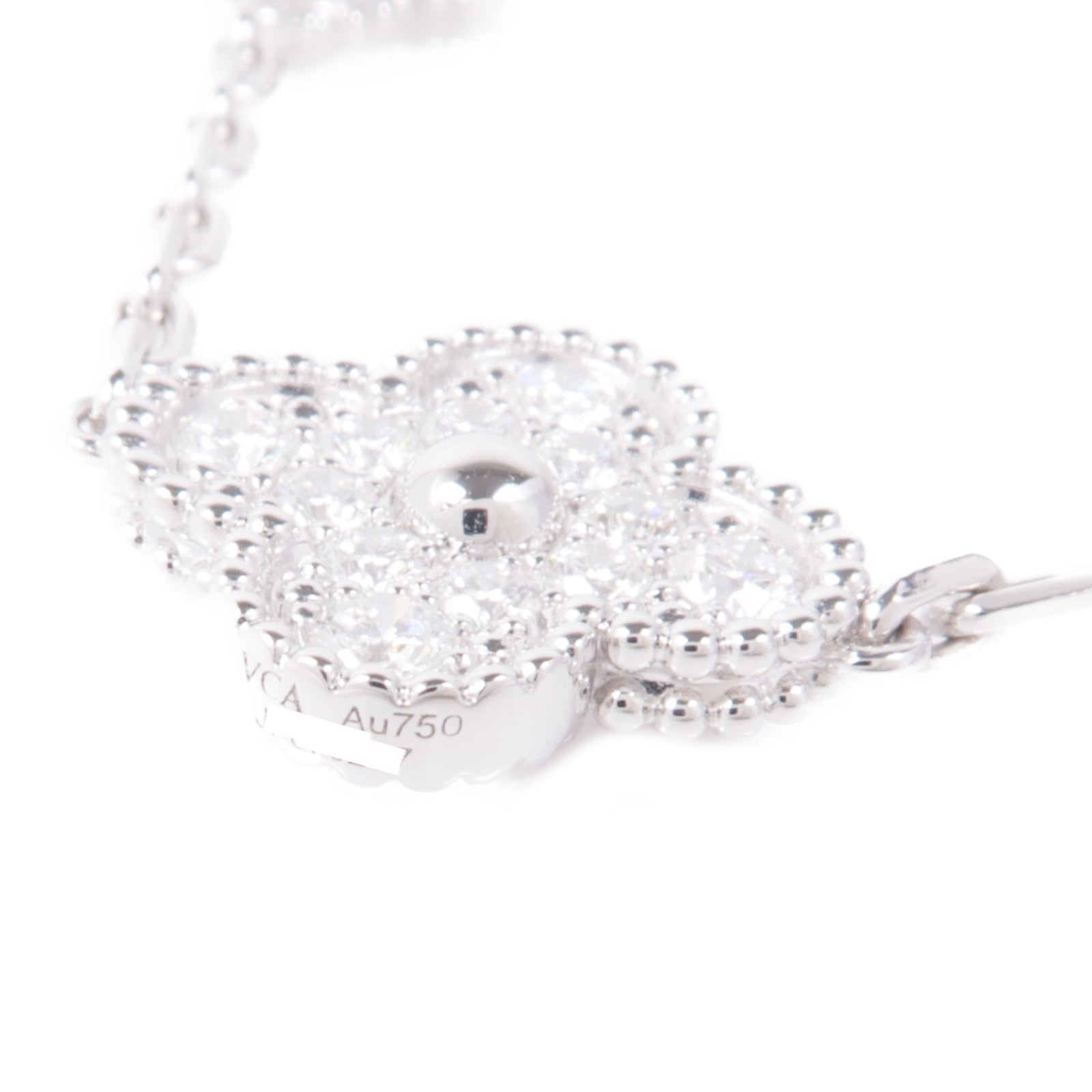Van Cleef & Arpels 【激減優惠】18K白金Vintage Alhambra Bracelet鑽石手鏈