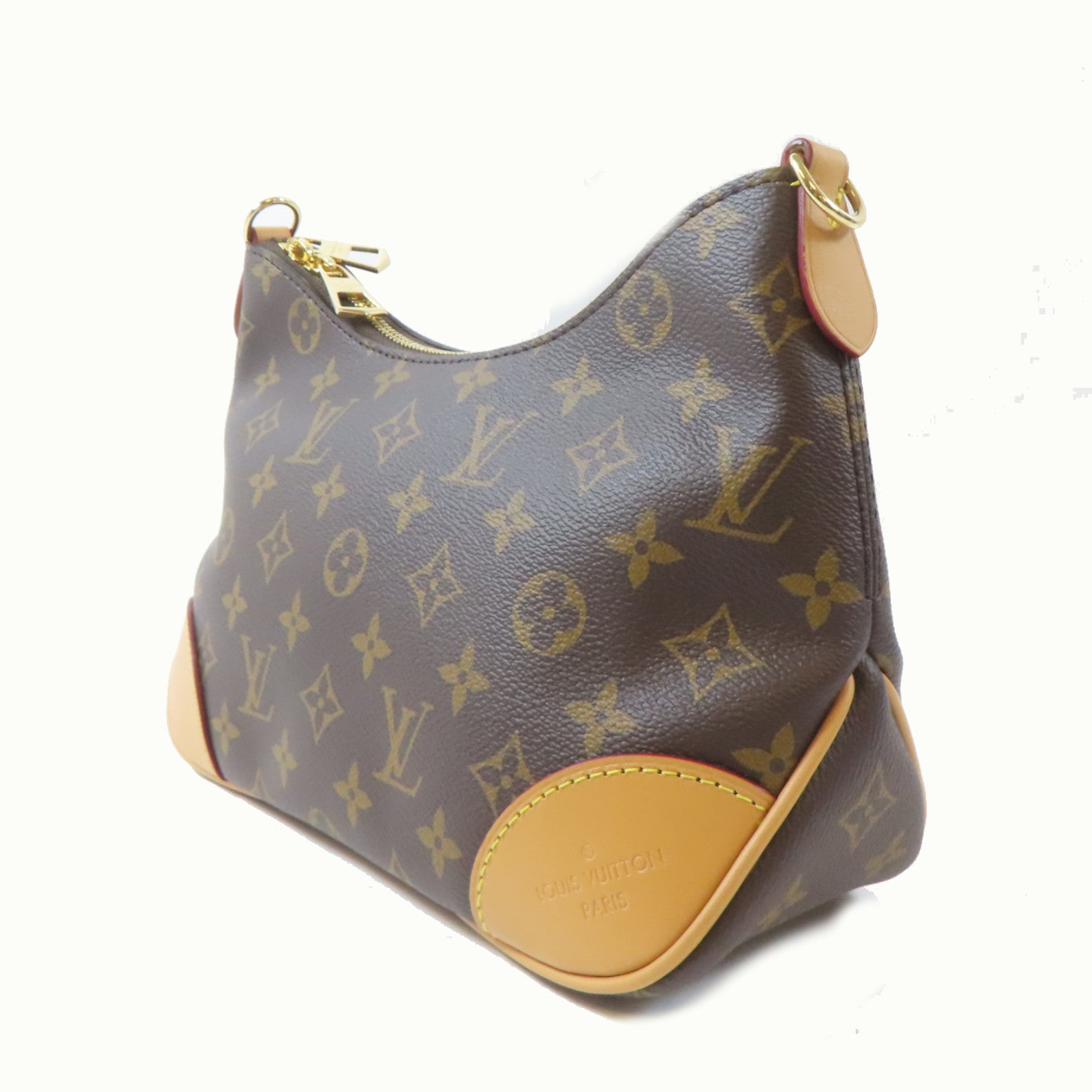 LOUIS VUITTON Monogram Boulogne金扣肩背袋啡色