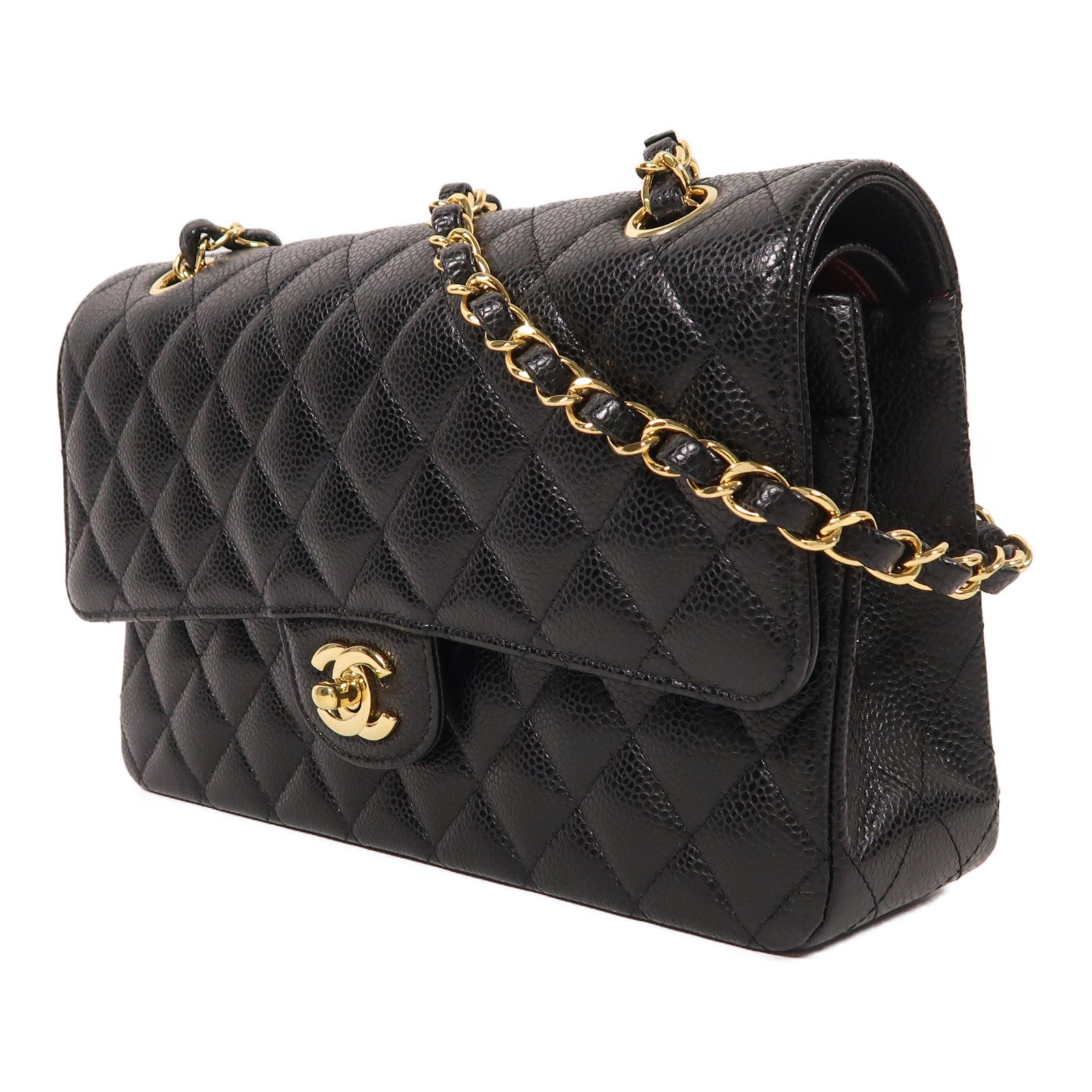 CHANEL 牛皮皮革Classic 25金扣鏈帶肩背袋