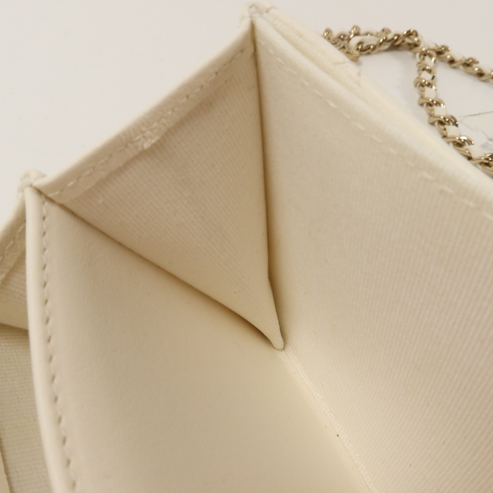 CHANEL 牛皮皮革Flap Card Holder Chain鏈帶肩背袋