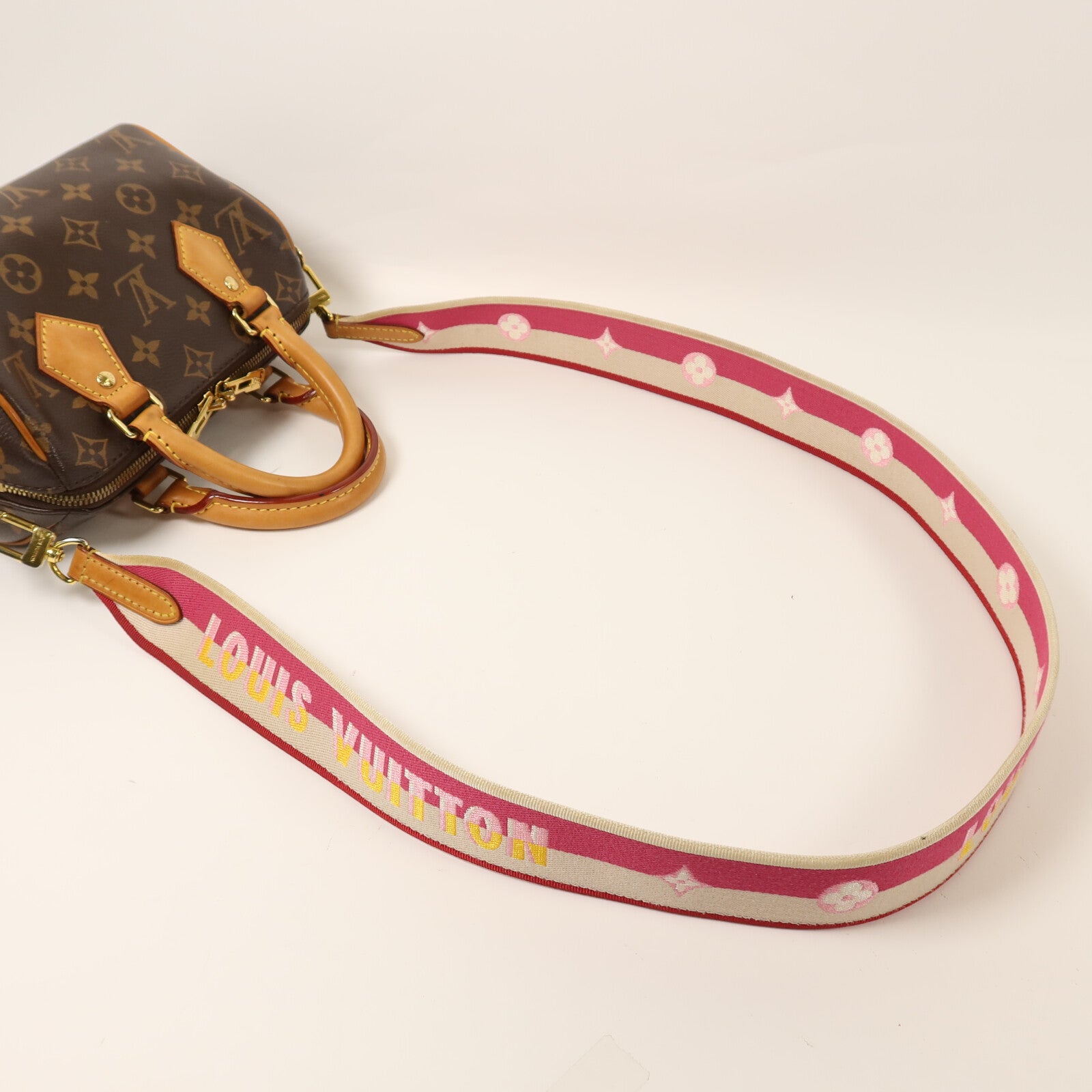 LOUIS VUITTON Monogram Speedy Bandouliere 20金扣手挽肩背兩用袋