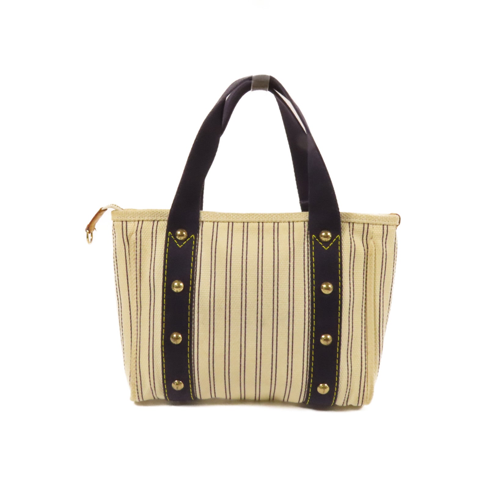 LOUIS VUITTON 帆布Antigua Cabas PM金扣手挽袋