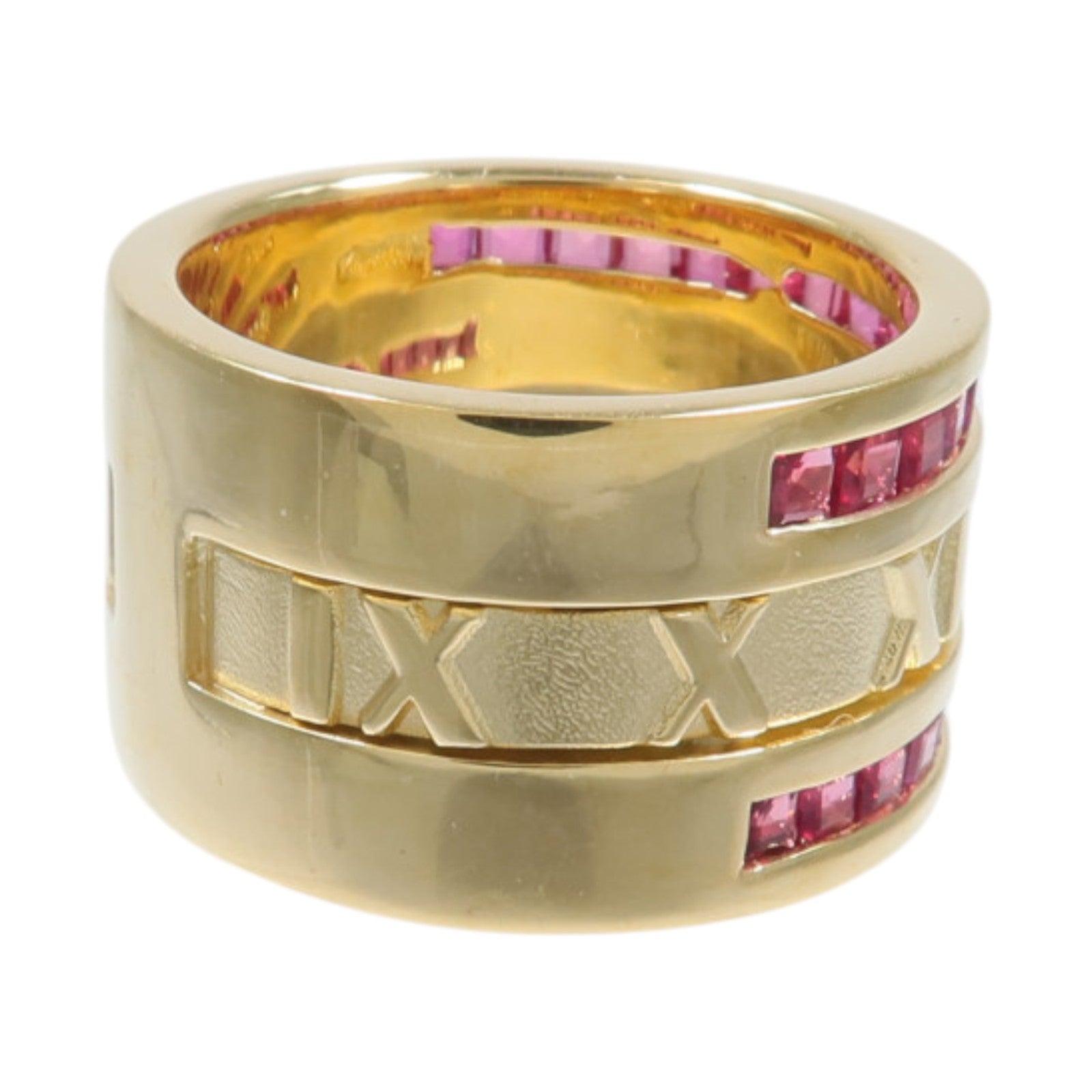 TIFFANY＆CO 18K黃金Atlas Ruby Ring戒指