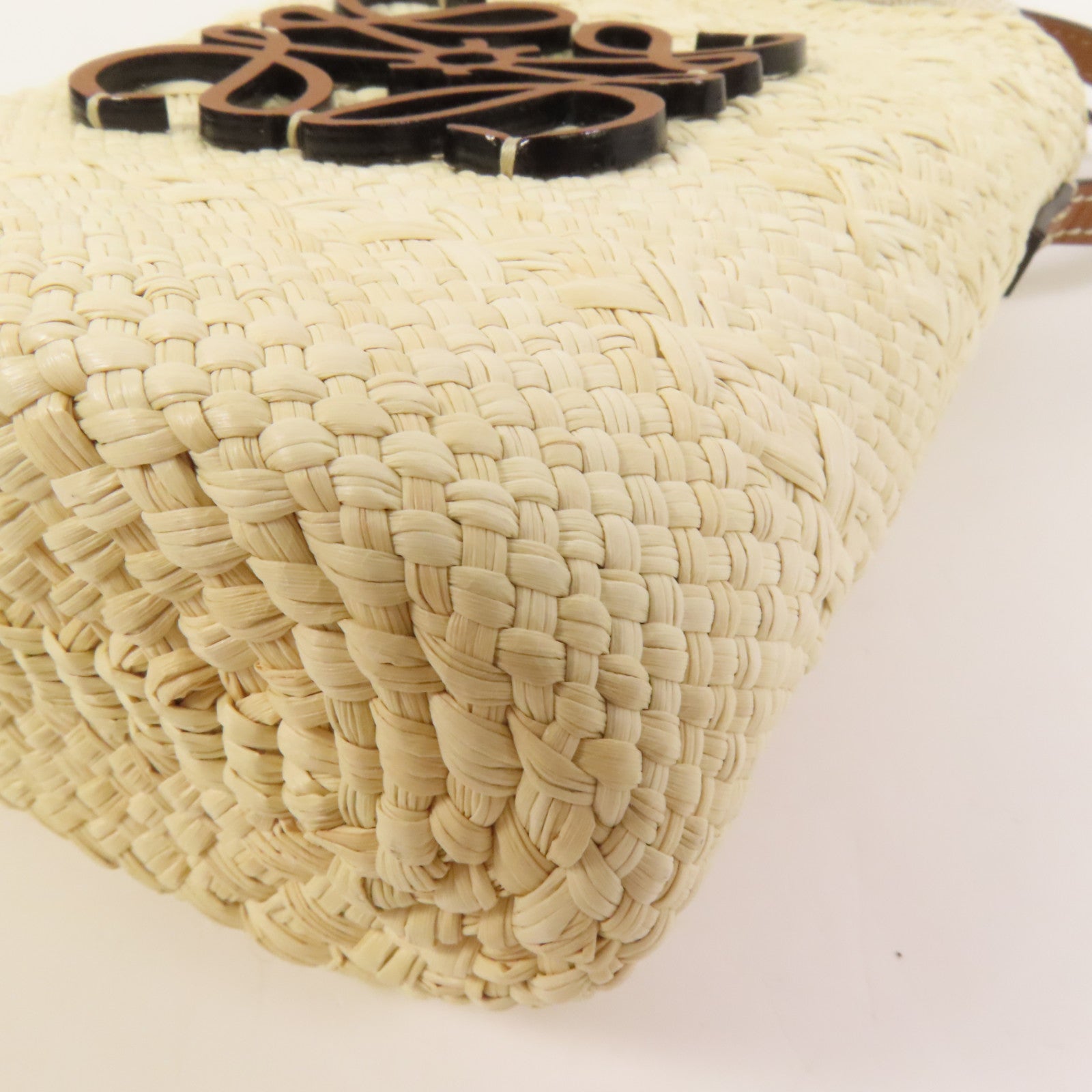 LOEWE 【激減優惠】Iraca Palm Square Pocket肩背袋
