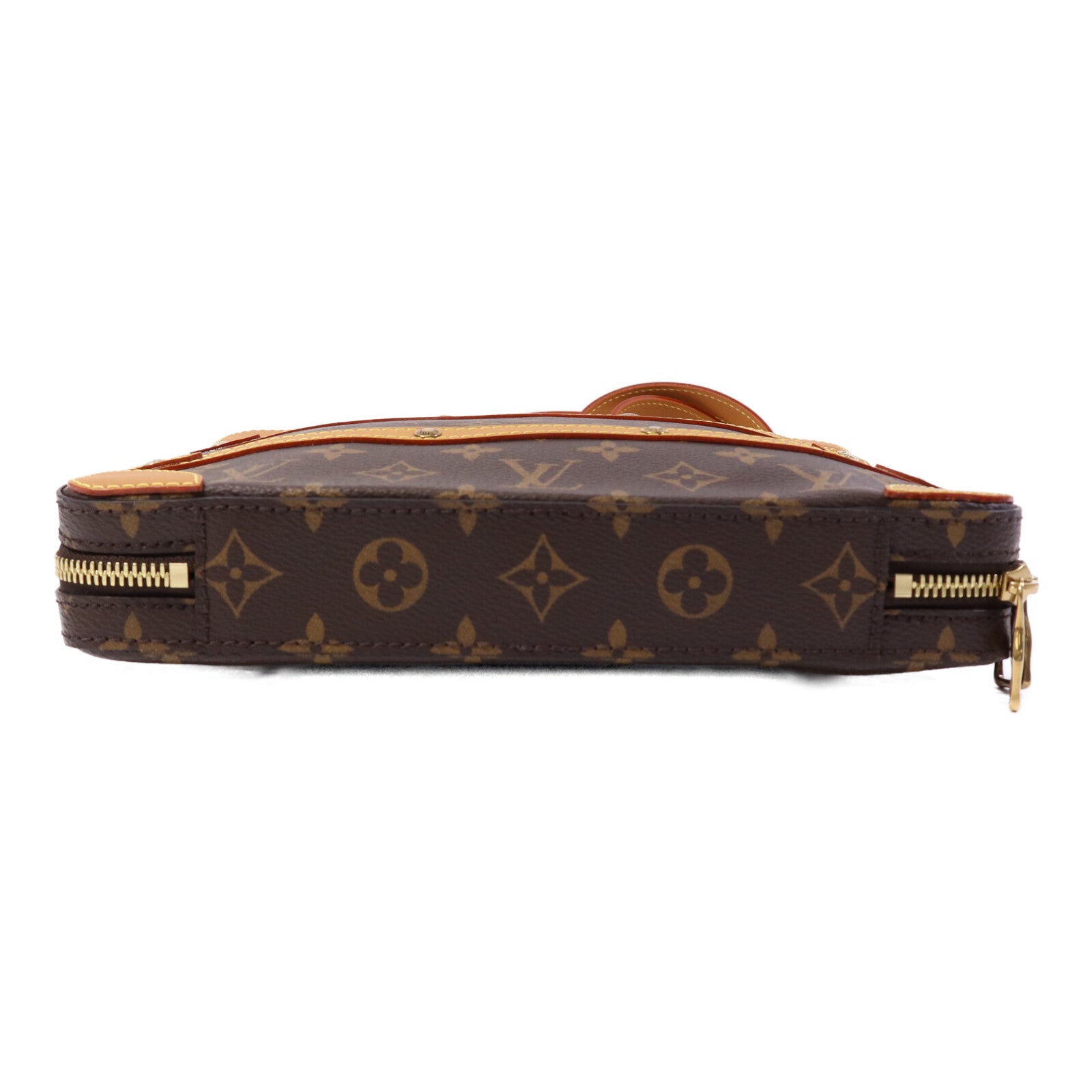 LOUIS VUITTON Monogram Soft Trunk Messenger PM金扣肩背袋