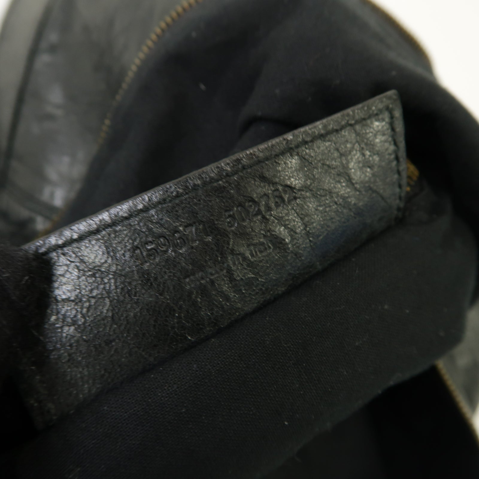 BALENCIAGA 牛皮皮革The Courier金扣肩背袋黒色