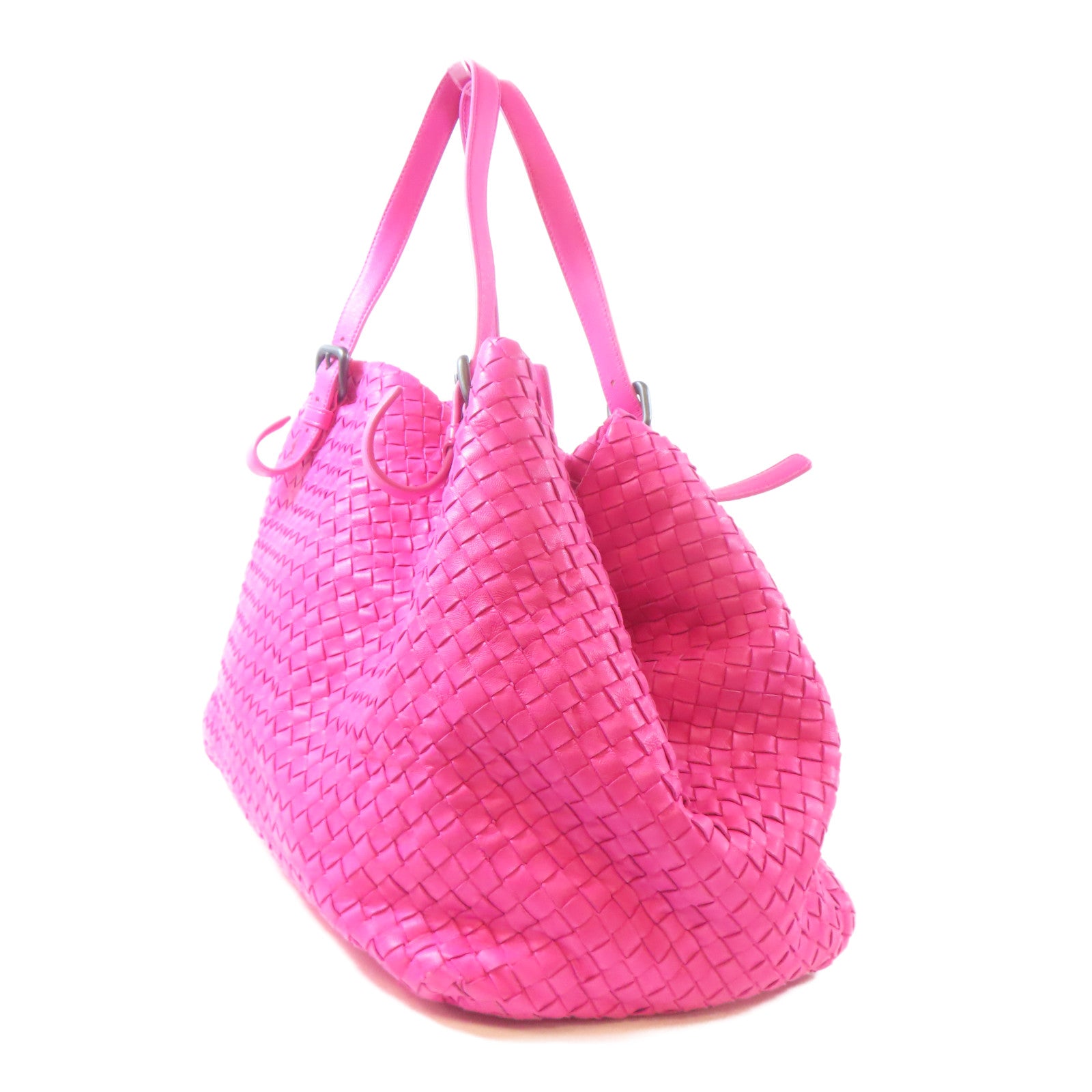 BOTTEGA VENETA 牛皮皮革Tote Bag肩背袋粉紅色