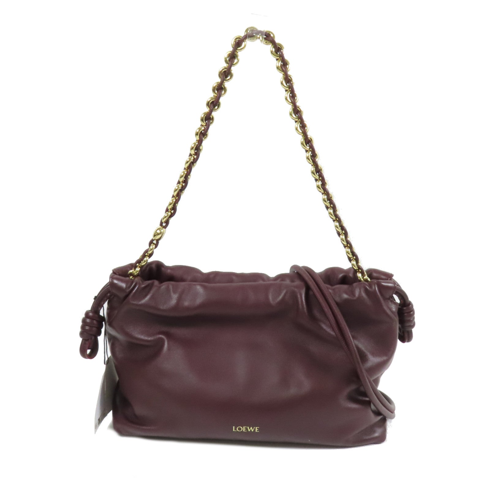 LOEWE 羊皮皮革Medium Flamenco Purse金扣肩背袋