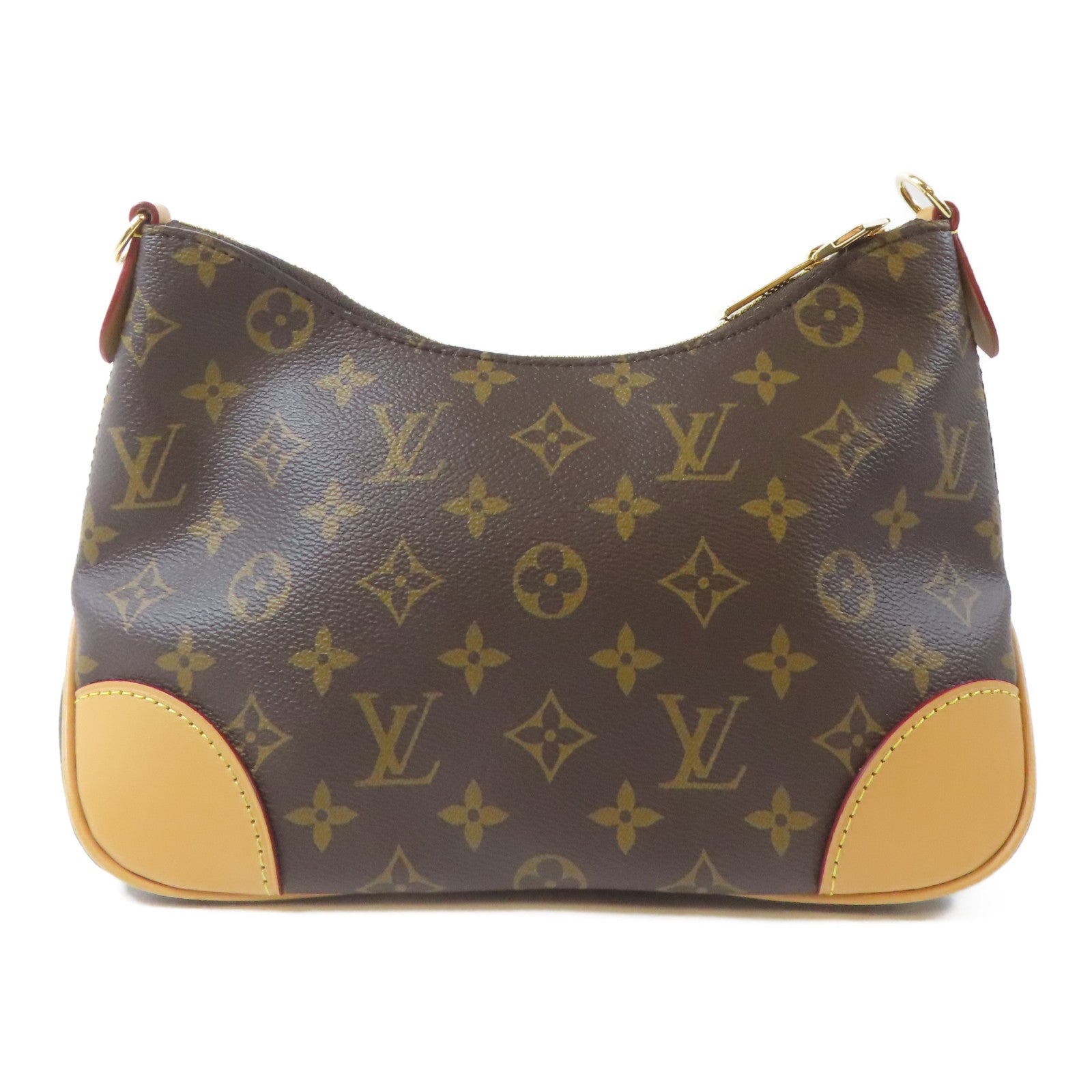 LOUIS VUITTON Monogram Boulogne金扣肩背袋啡色