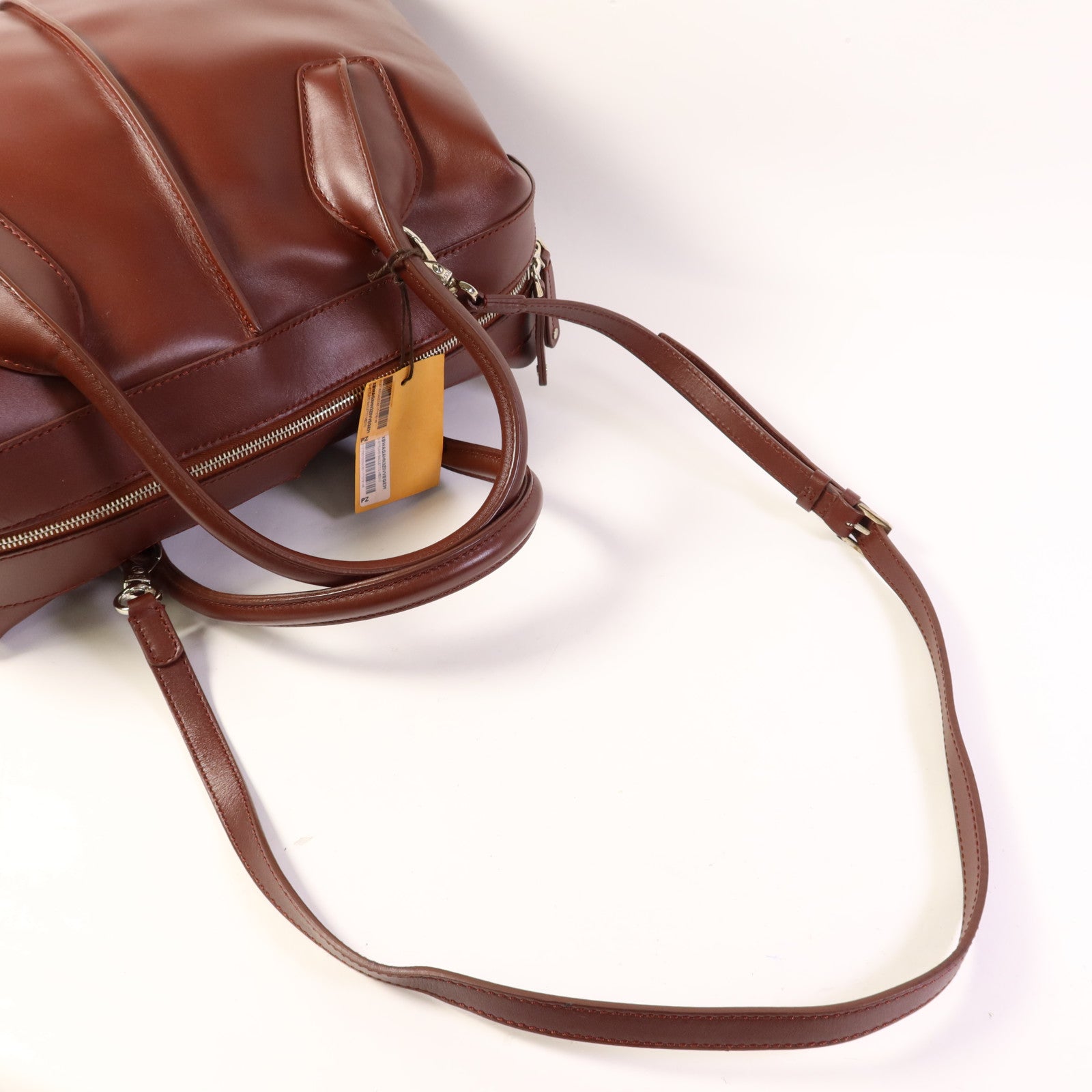 TOD'S 牛皮皮革2 Way Shoulder銀扣手挽肩背兩用袋