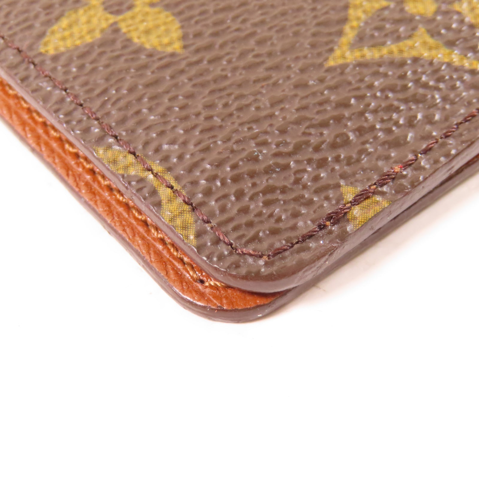 LOUIS VUITTON Monogram Pocket Card Case卡片套啡色