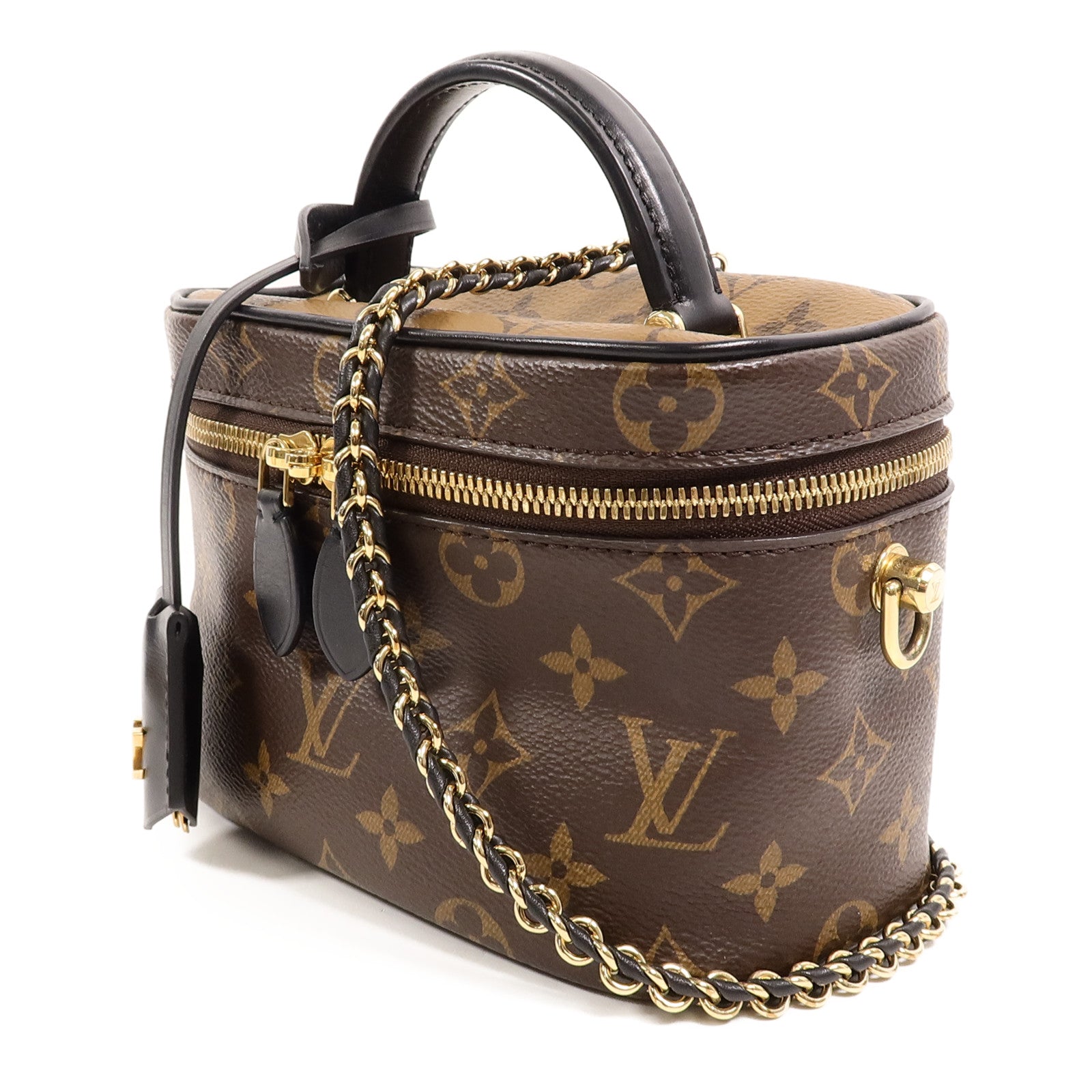 LOUIS VUITTON Monogram Reverse Vanity PM手挽肩背兩用袋