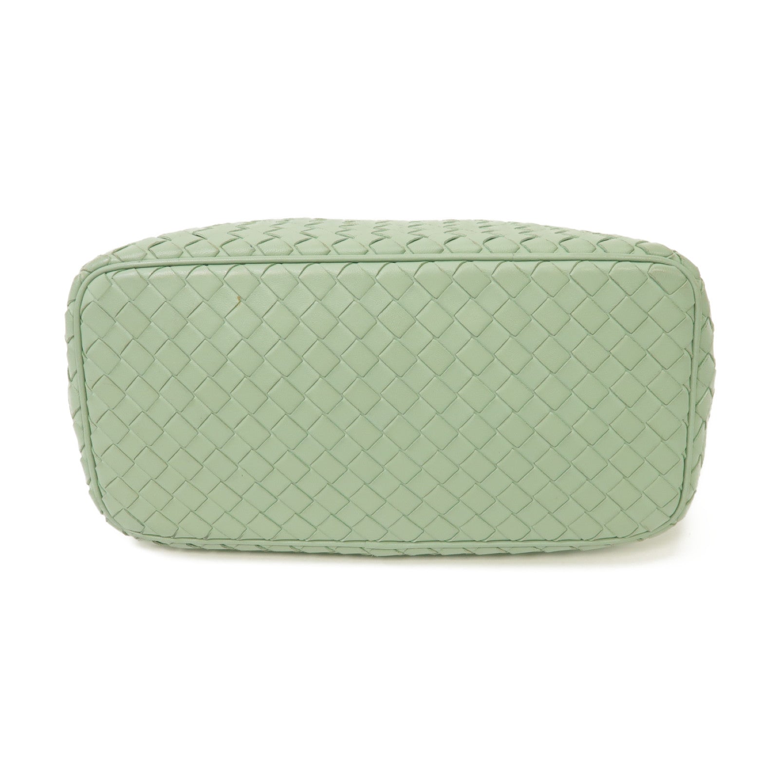 BOTTEGA VENETA 織紋皮革Shoulder Bag銀扣肩背袋綠色