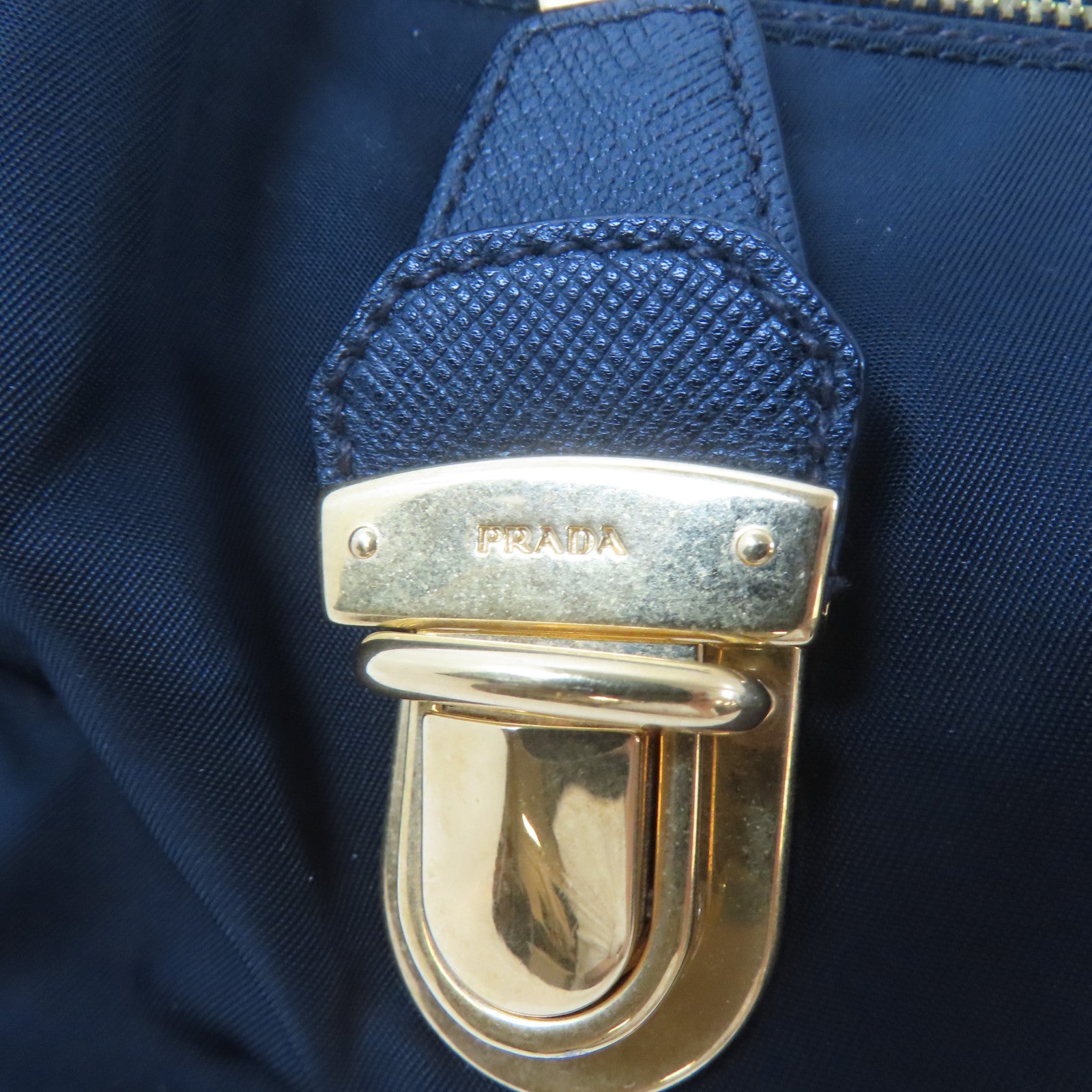 PRADA 【激減優惠】尼龍2 Way Shoulder Bag金扣手挽肩背兩用袋黑色