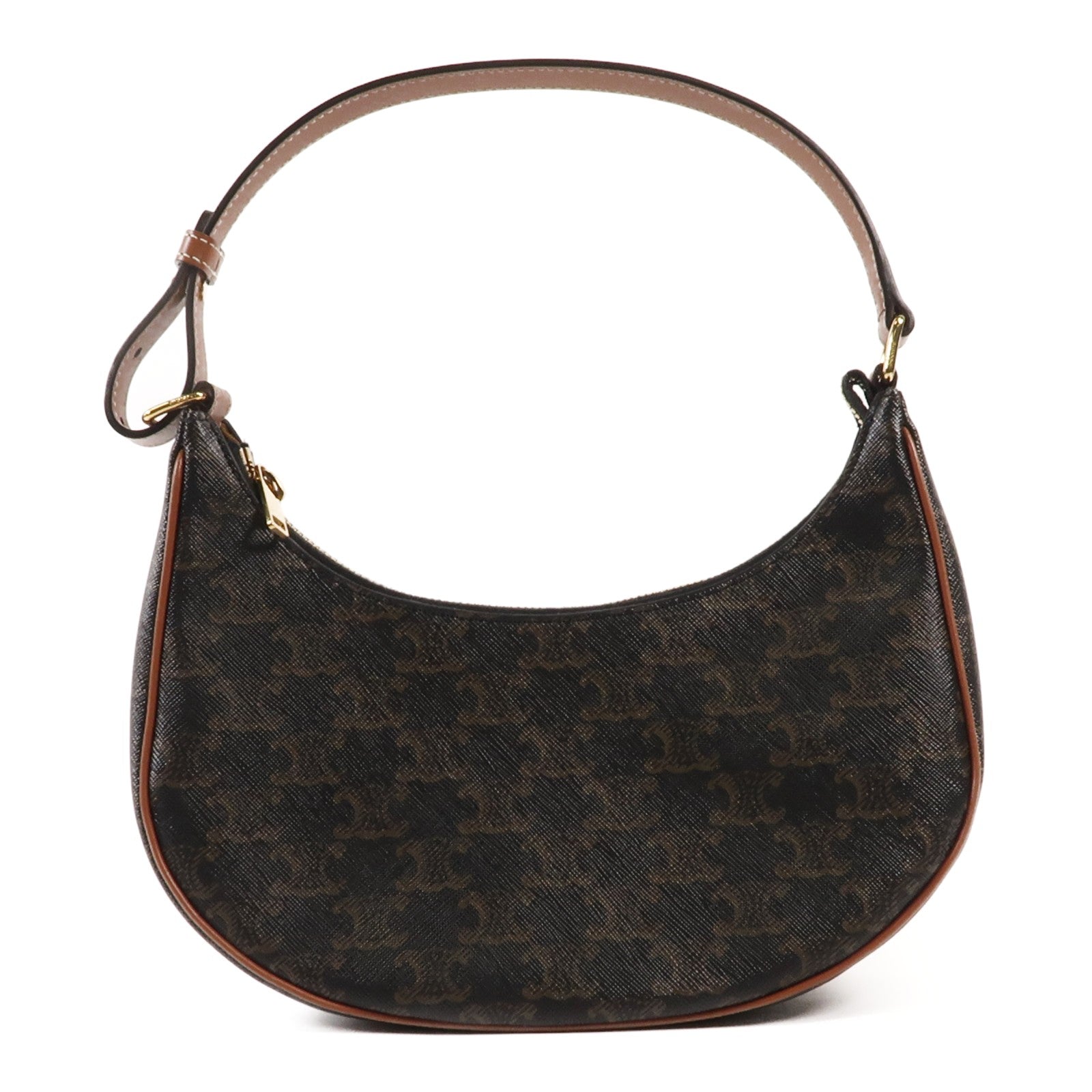 CELINE 塗層帆布Ava金扣肩背袋