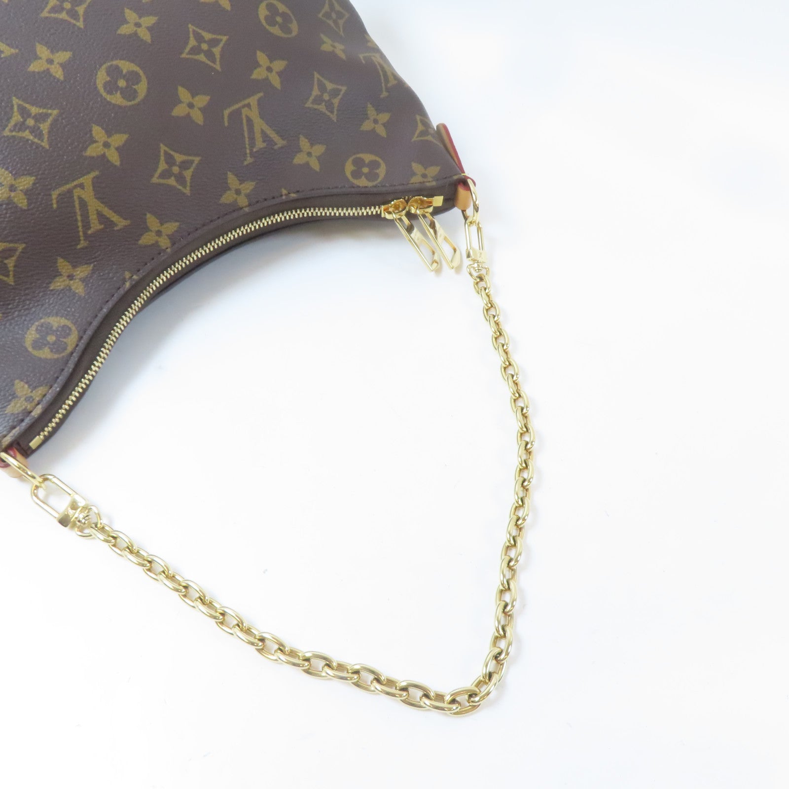 LOUIS VUITTON Monogram Boulogne金扣肩背袋啡色