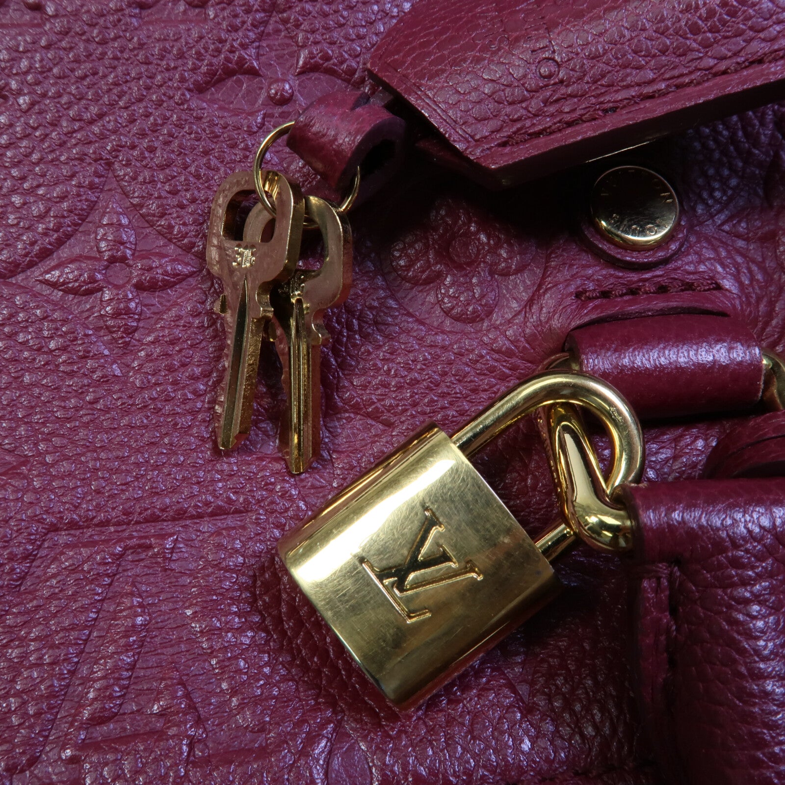 LOUIS VUITTON Monogram Empreinte Speedy Bandouliere 25手挽肩背兩用袋