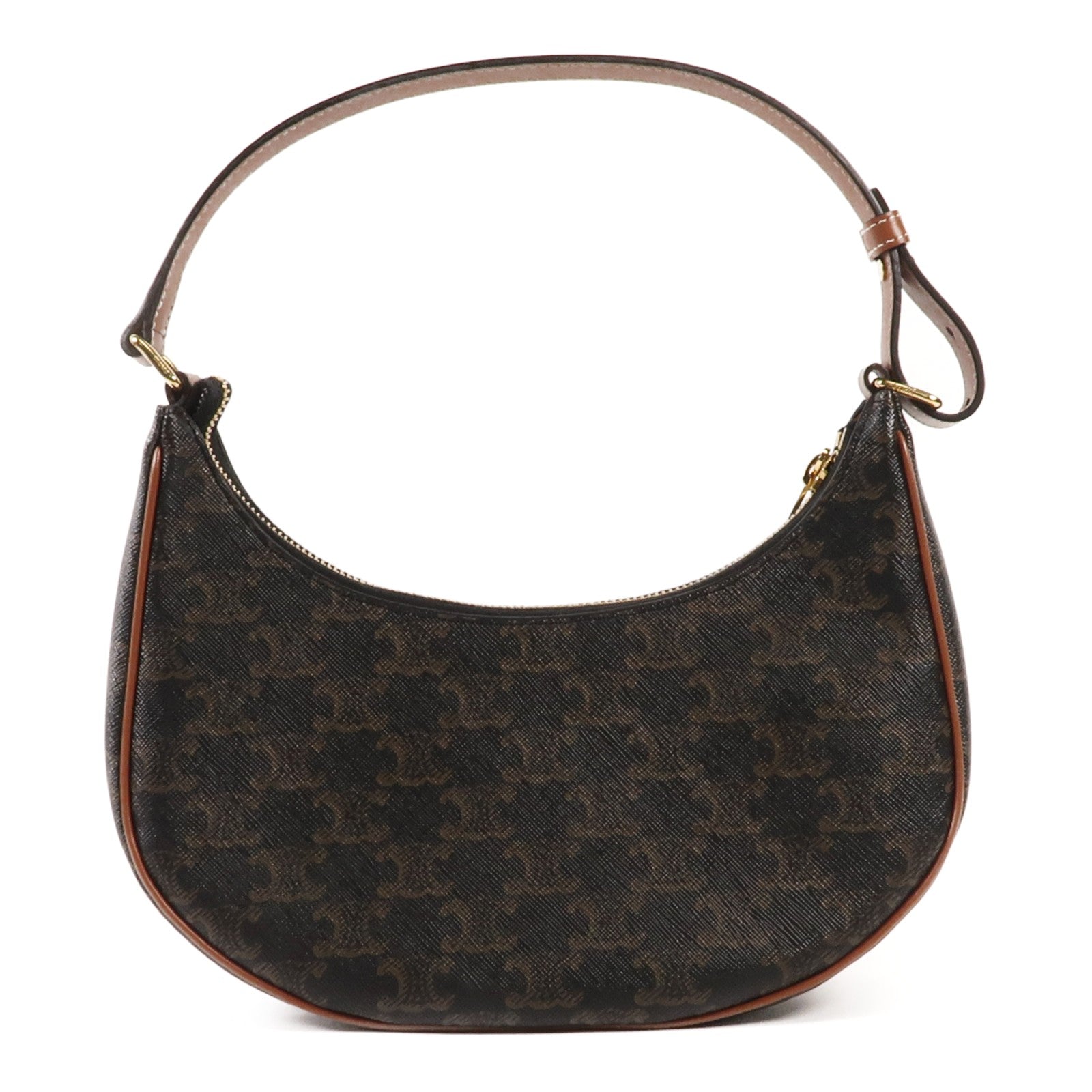 CELINE 塗層帆布Ava金扣肩背袋