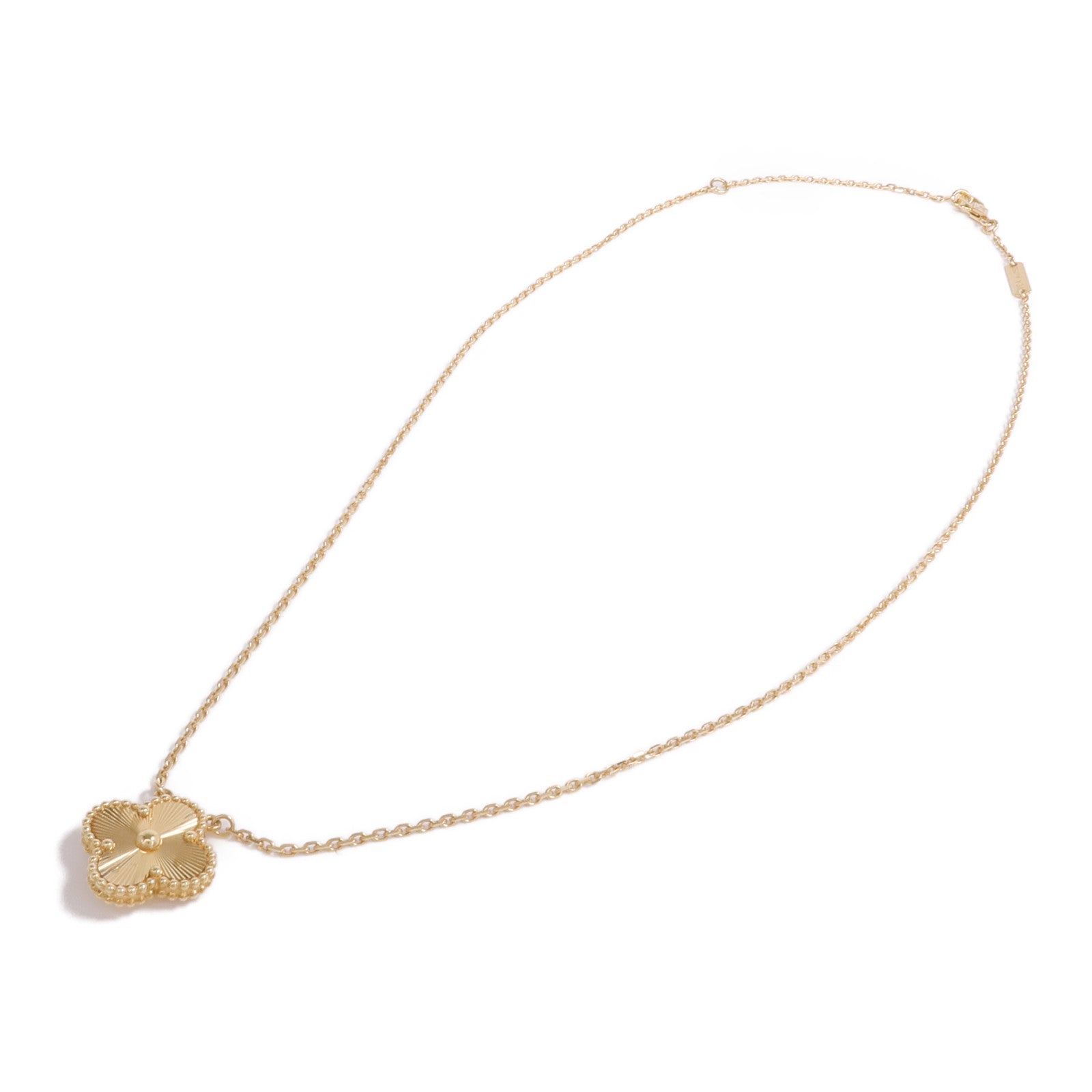 Van Cleef & Arpels 18K黃金Vintage Alhambra Pandent項鍊