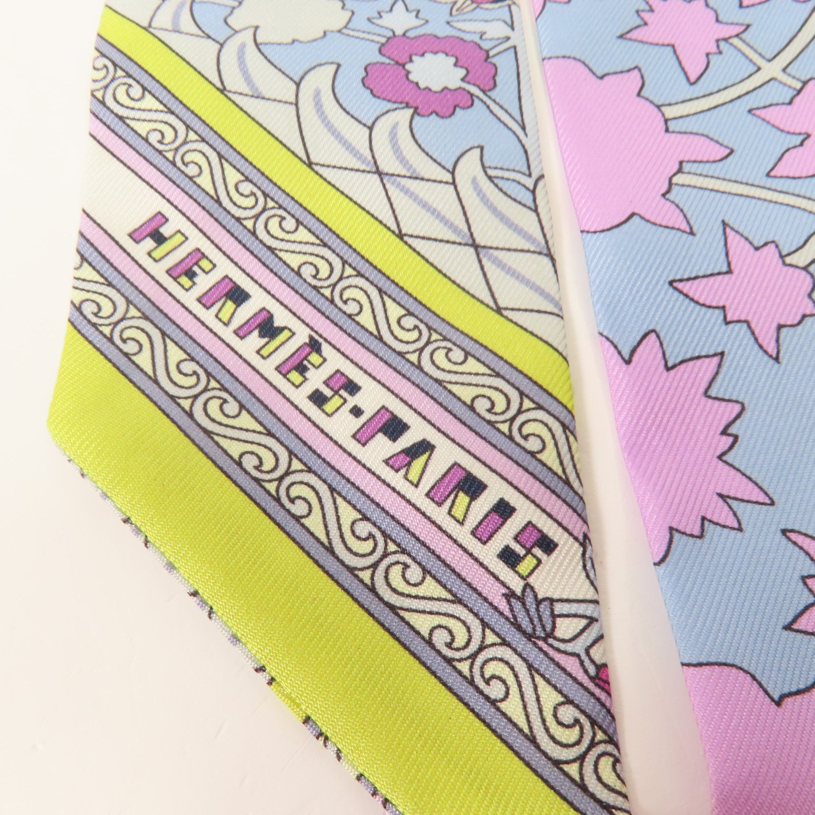 HERMES 【激減優惠】絲質Twilly絲巾