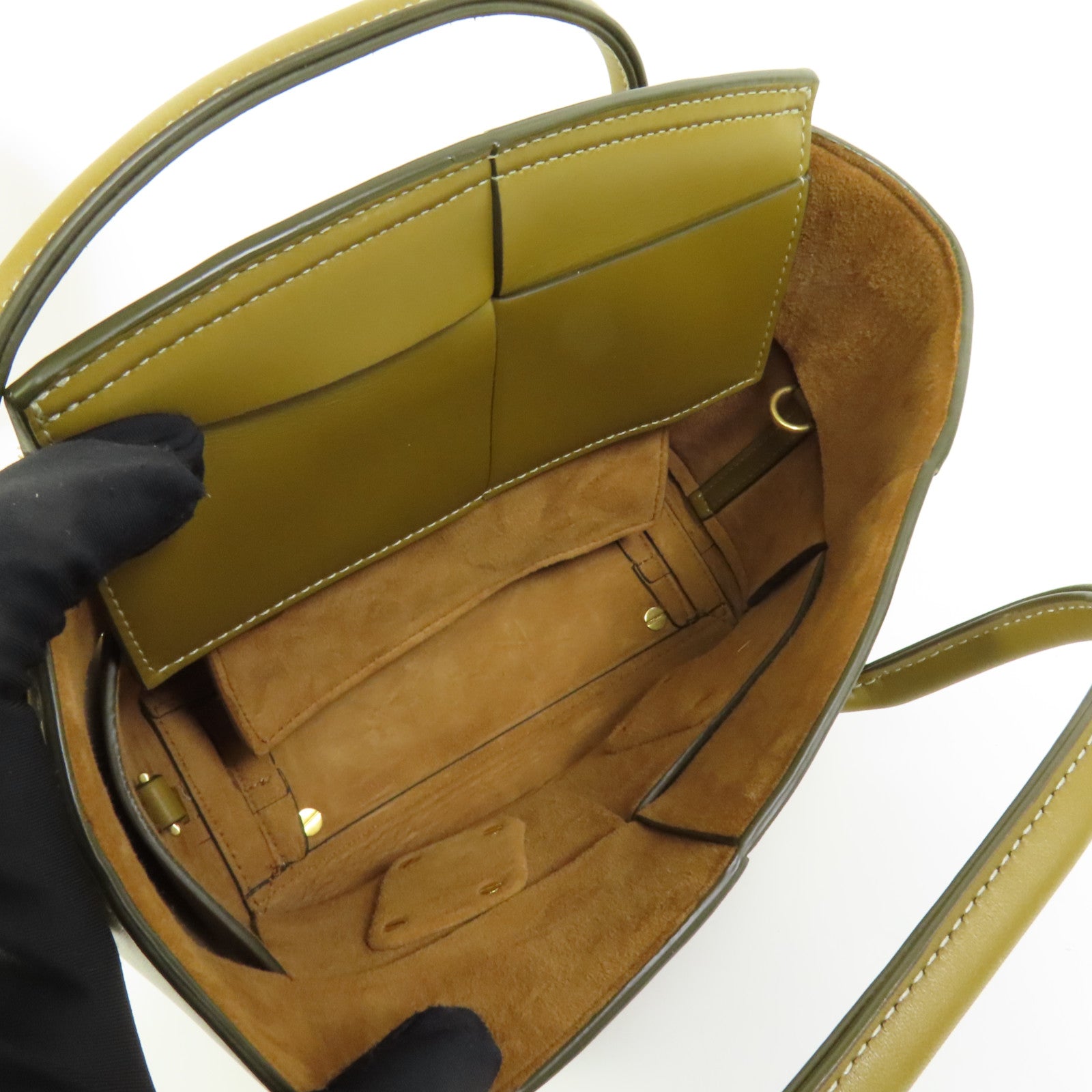 BOTTEGA VENETA 牛皮皮革Mini Arco Tote Bag手挽肩背兩用袋