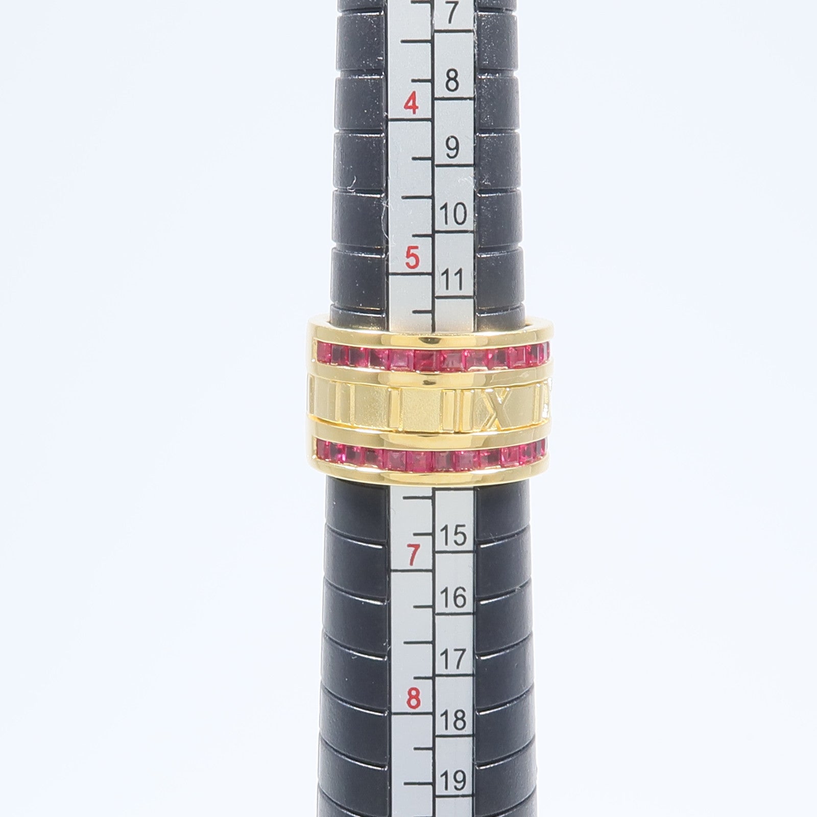 TIFFANY＆CO 18K黃金Atlas Ruby Ring戒指