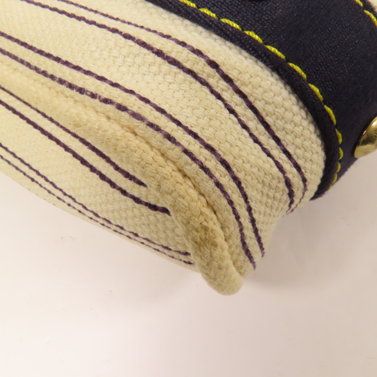 LOUIS VUITTON 帆布Antigua Cabas PM金扣手挽袋