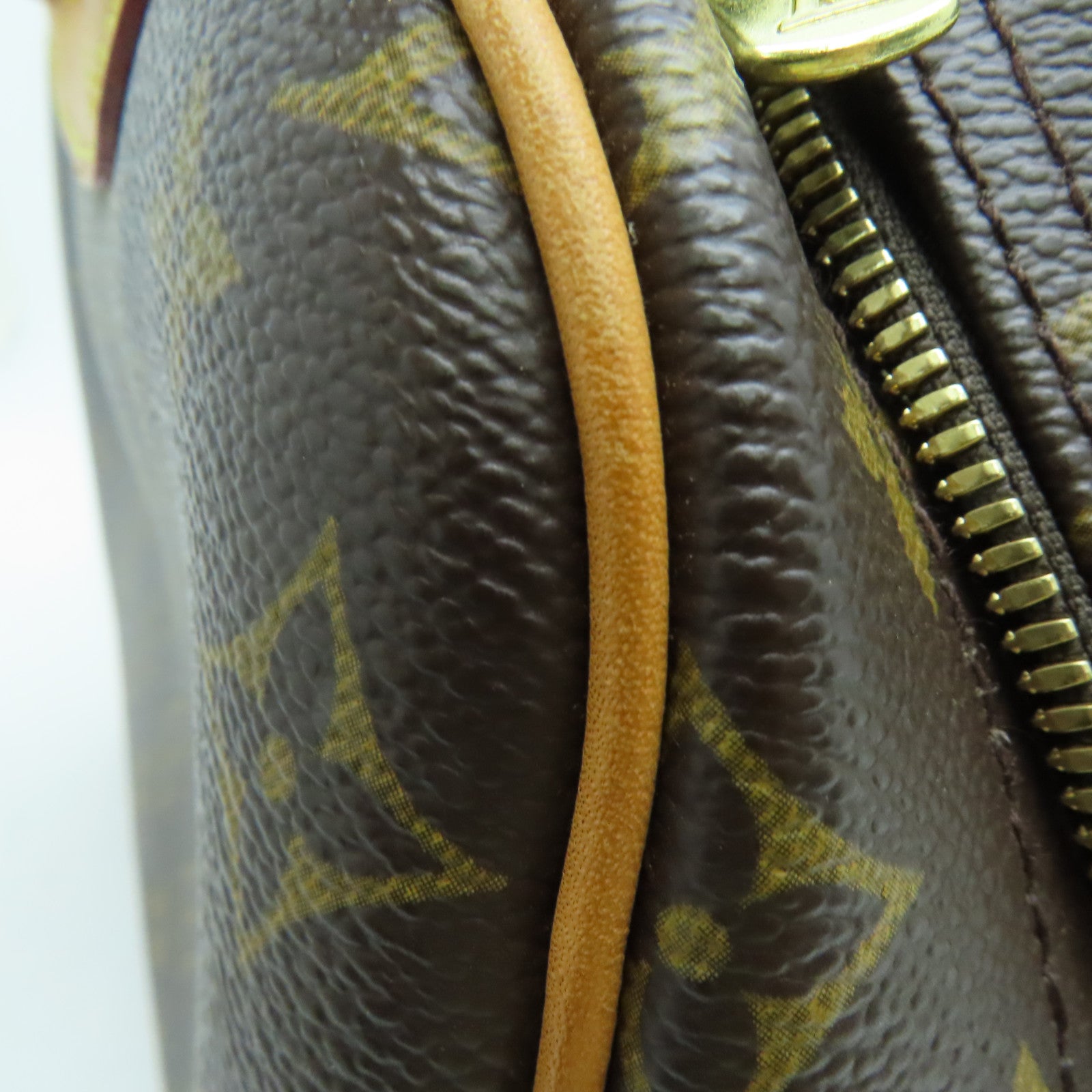LOUIS VUITTON Monogram Trouville Hand Bag金扣手挽袋啡色