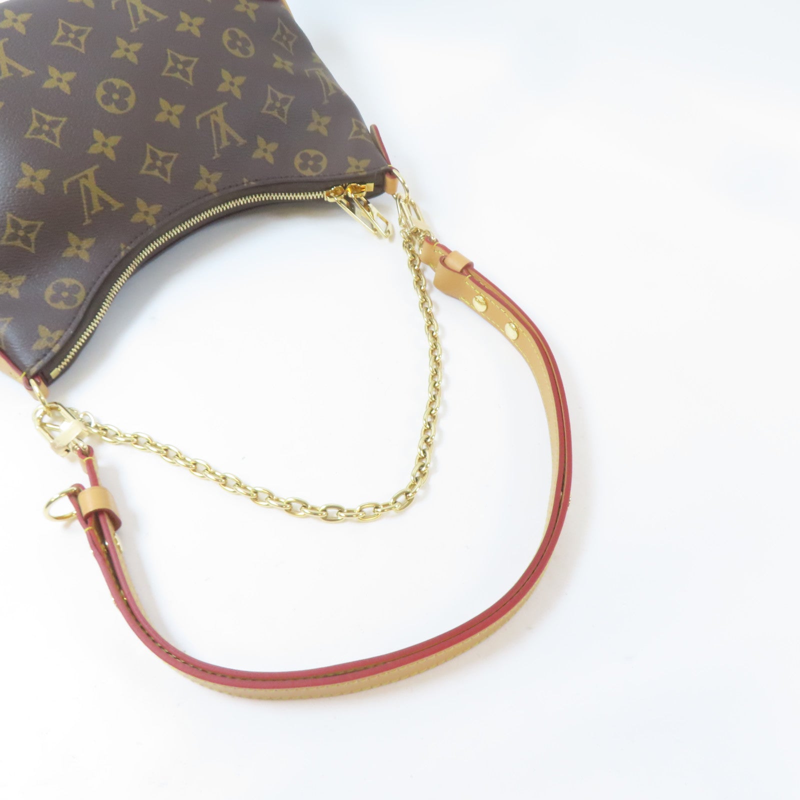 LOUIS VUITTON Monogram Boulogne金扣肩背袋啡色