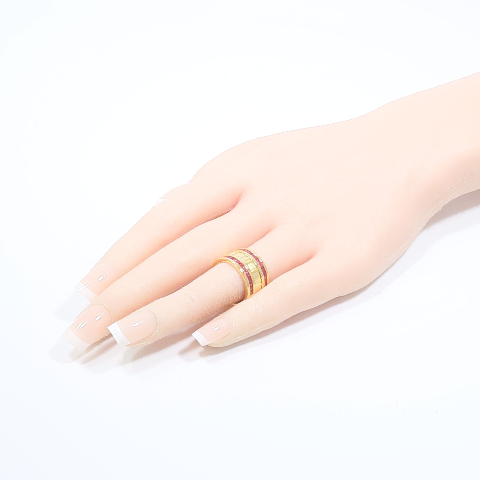 TIFFANY＆CO 18K黃金Atlas Ruby Ring戒指