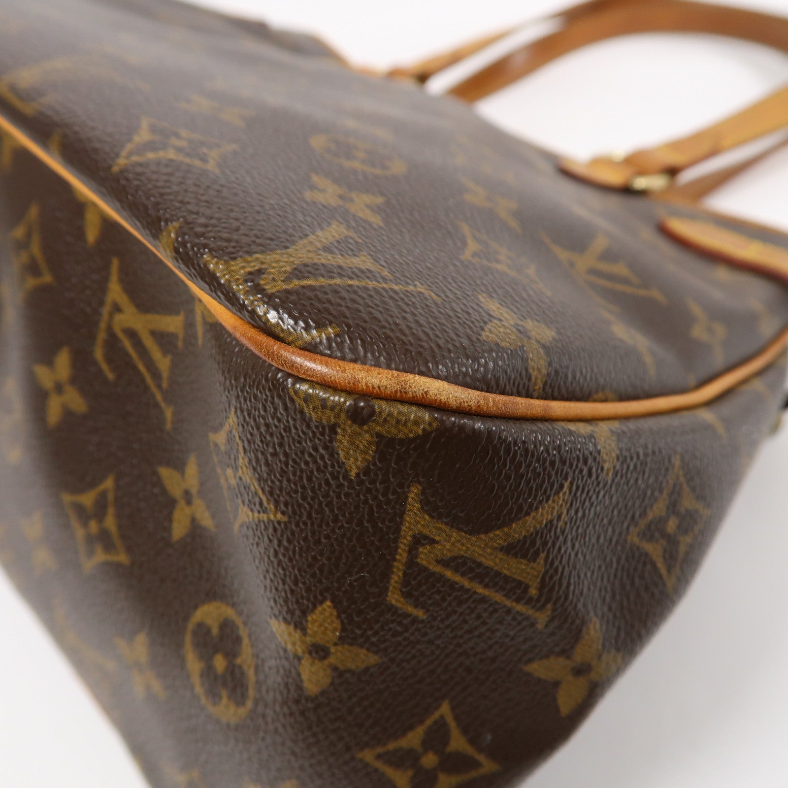 LOUIS VUITTON Monogram Batignolles Horizontal金扣肩背袋棕色