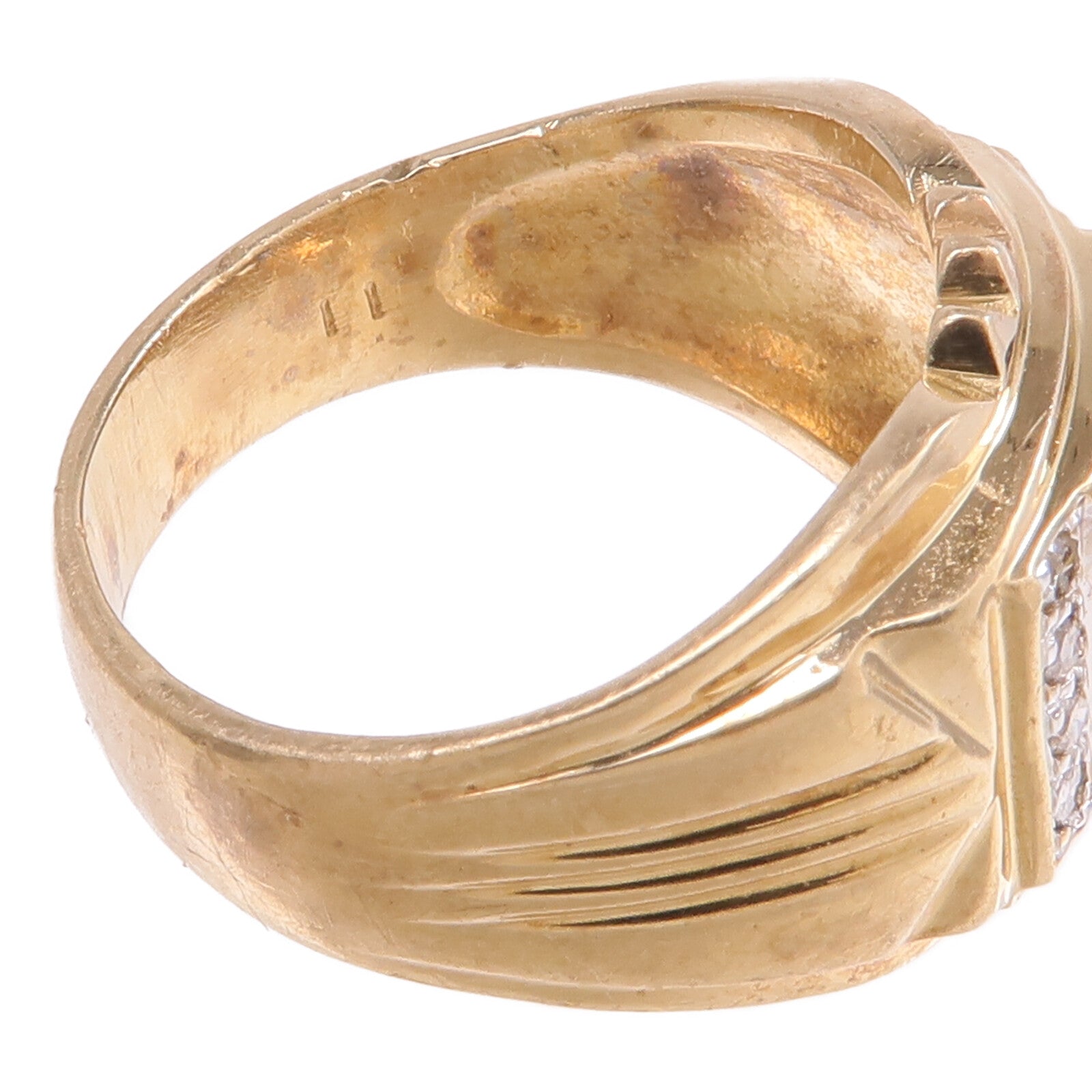JEWELRY 18K黃金/白金Sapphire Diamond Ring藍寶石/鑽石戒指US#5.25