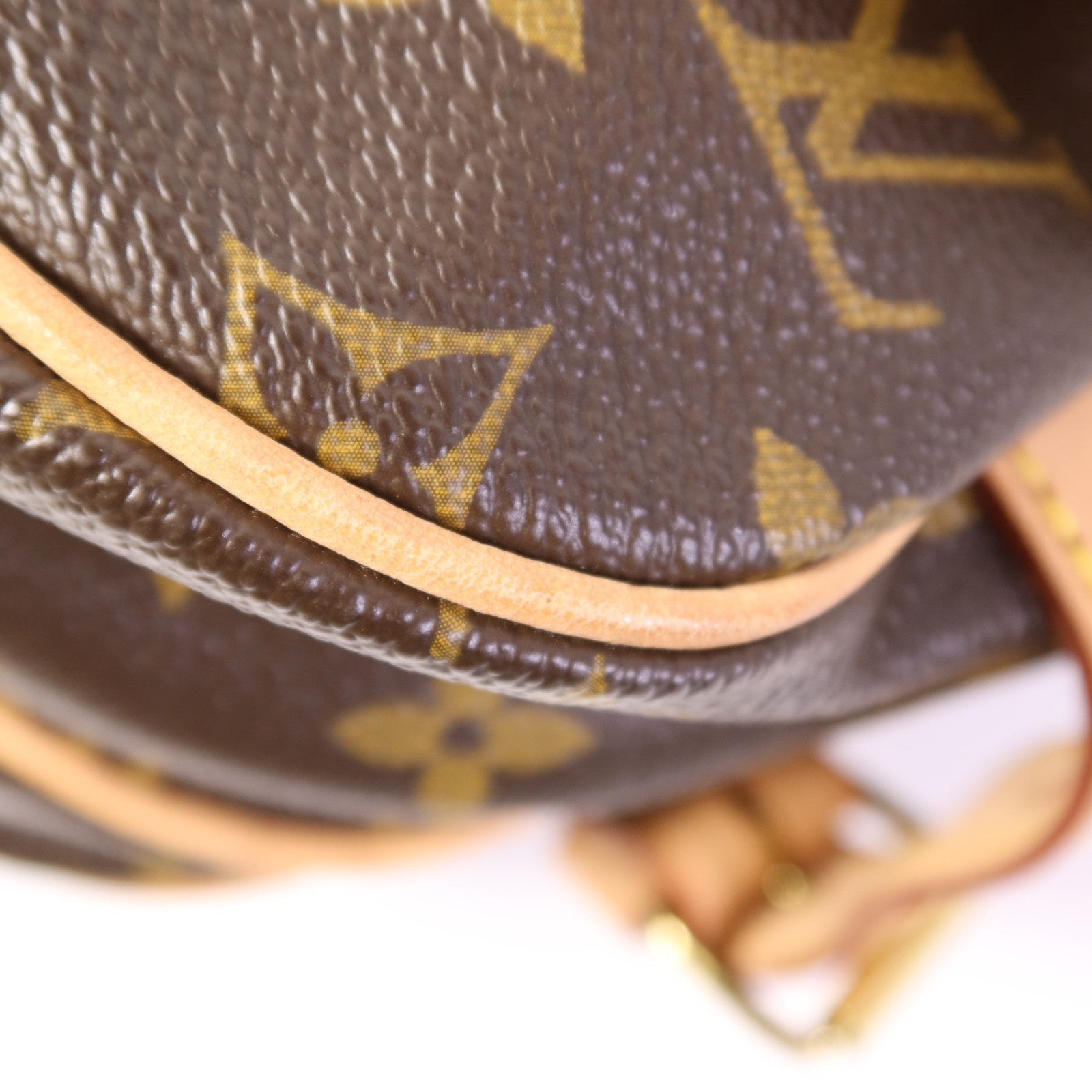 LOUIS VUITTON Monogram Saumur 30金扣肩背袋棕色