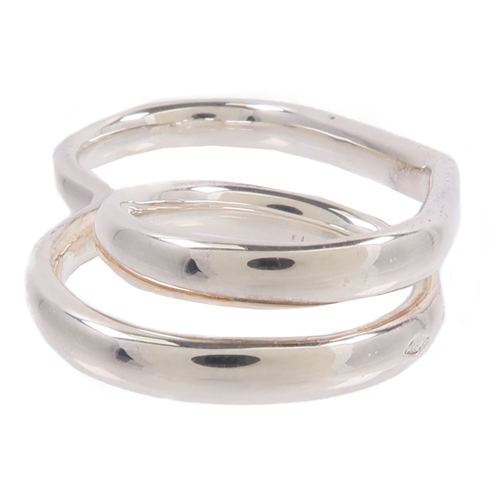 HERMES 925純銀Bague Double Vertige Coeur MM戒指
