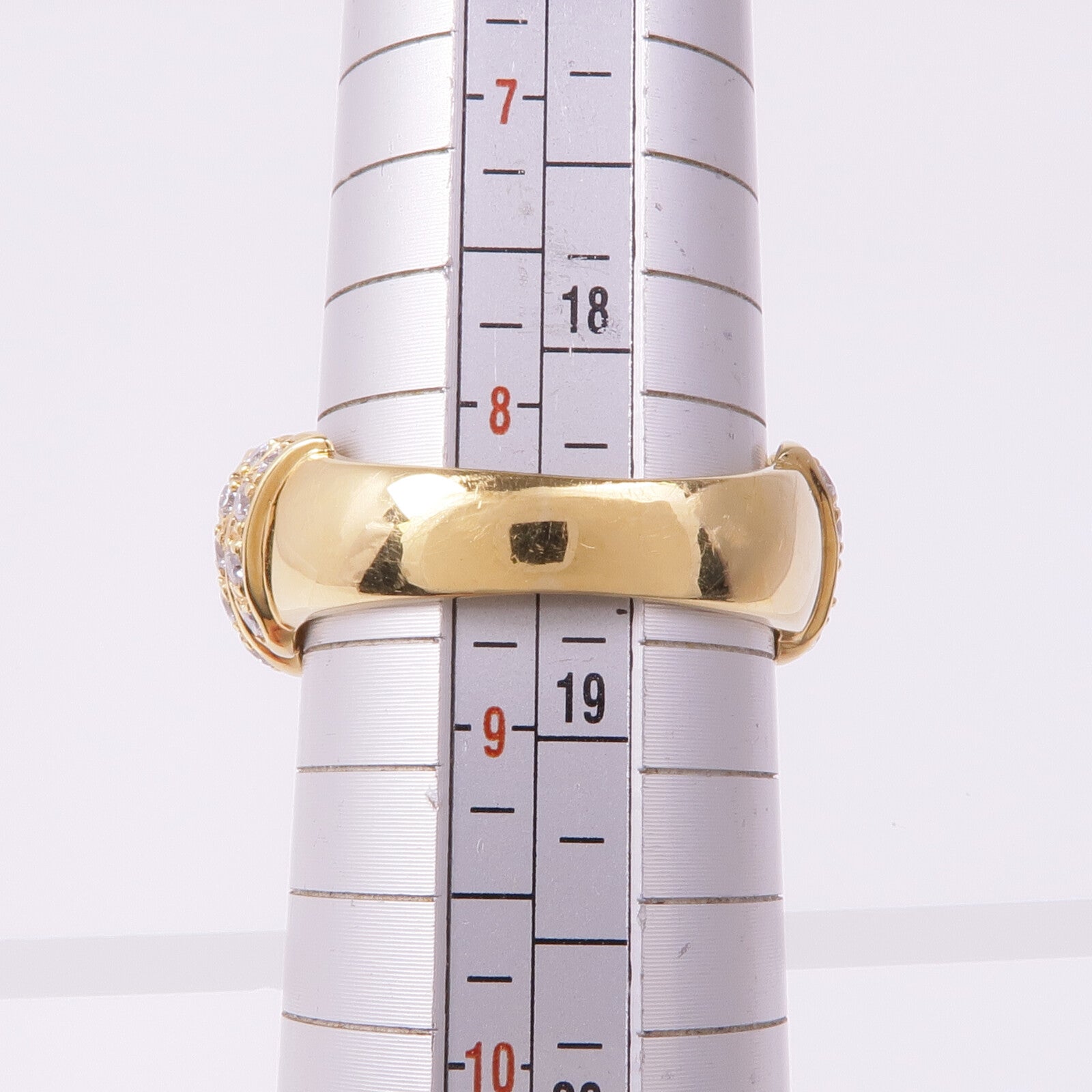 JEWELRY 18K黃金Amethyst Diamond Ring戒指US#8.25