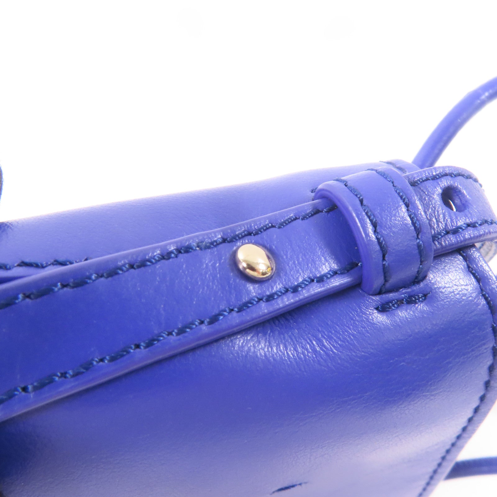 Chloe 牛皮皮革Shoulder Bag手挽肩背兩用袋藍色