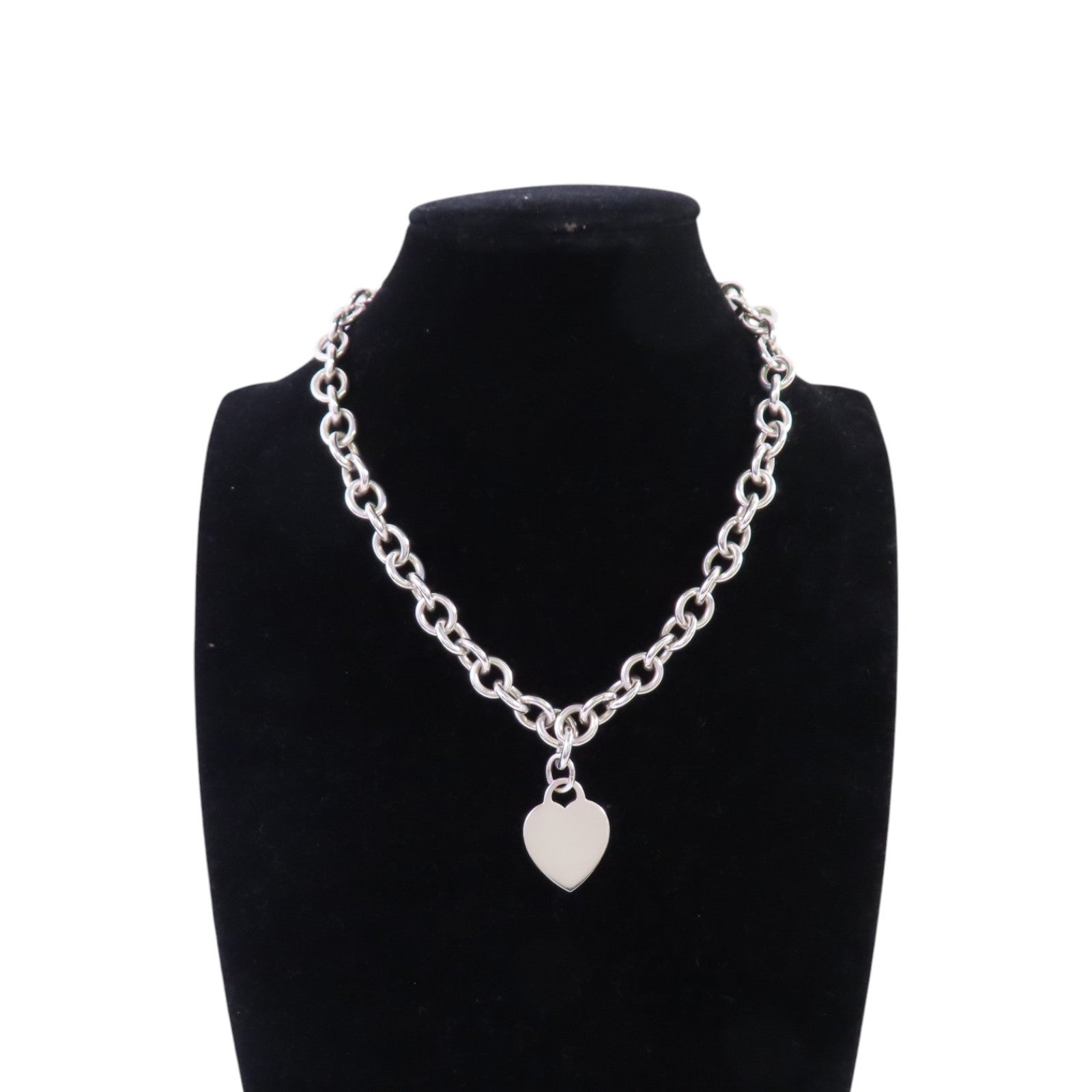 TIFFANY＆CO 925純銀Heart Tag Necklace項鏈