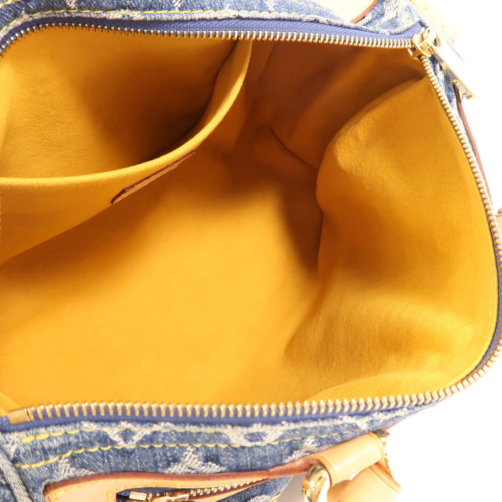 LOUIS VUITTON Monogram Denim Neo Speedy金扣手挽袋