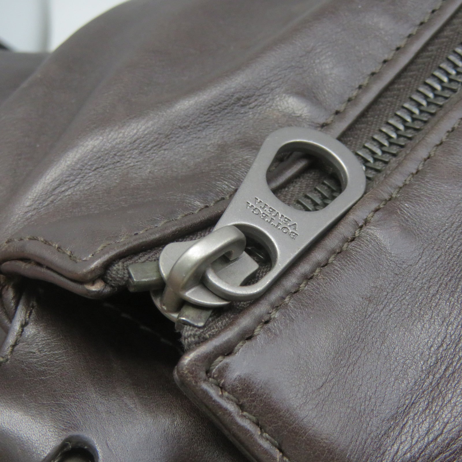BOTTEGA VENETA 羊皮皮革Shoulder Bag肩背袋啡色