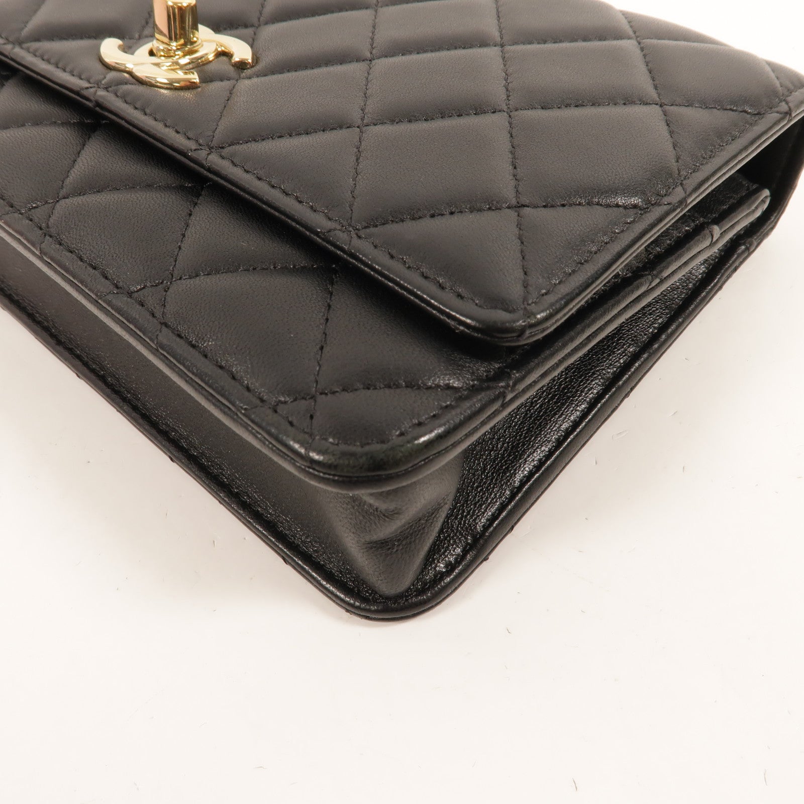 CHANEL 羊皮皮革Trendy Wallet On Chain鏈帶肩背袋