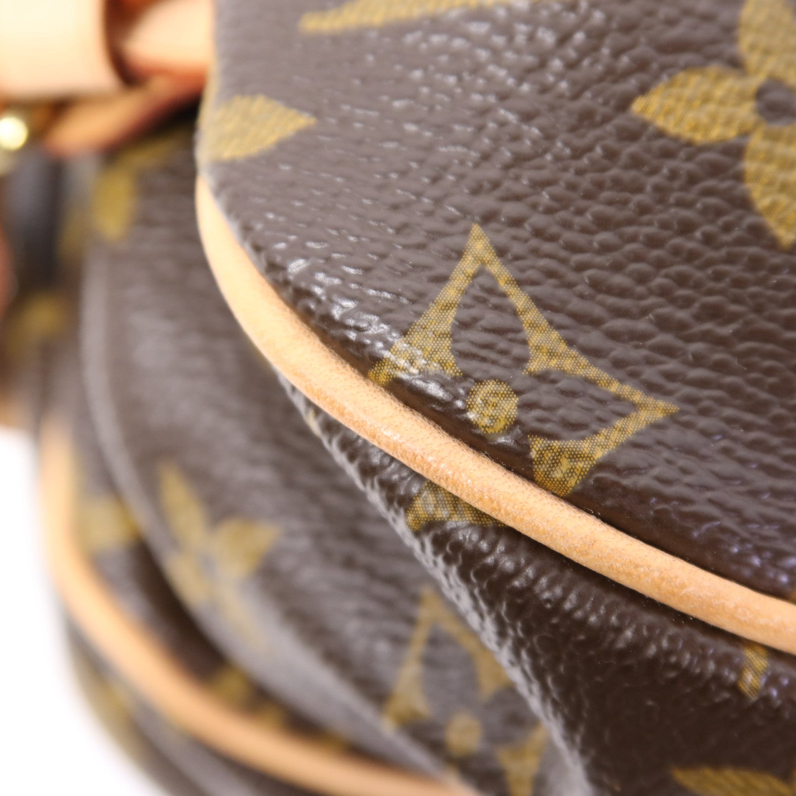 LOUIS VUITTON Monogram Saumur 30金扣肩背袋棕色