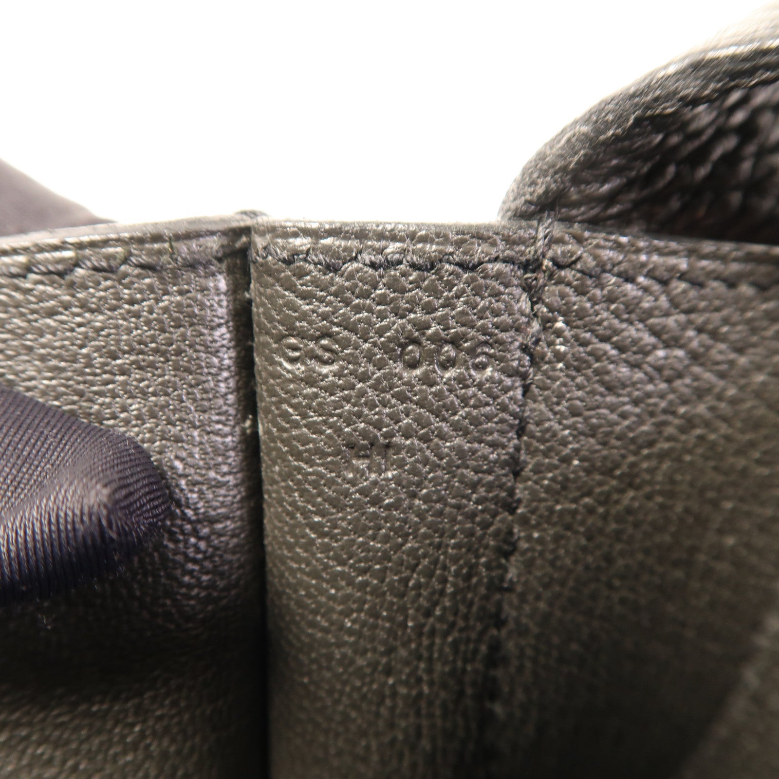 HERMES Clemence皮革Steve銀扣肩背袋Noir