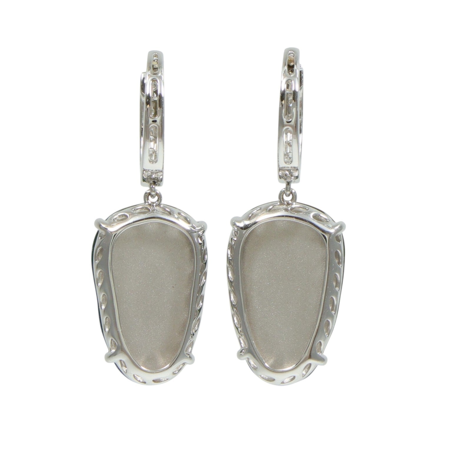 JEWELRY 18K白金Jade Diamond Earrings翡翠/鑽石戒指