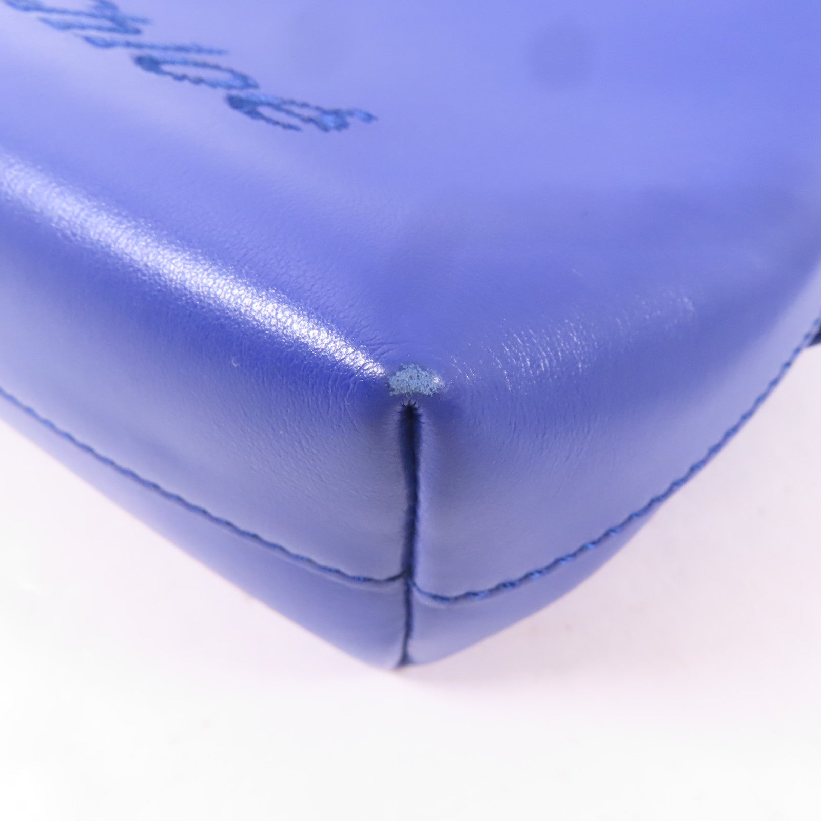 Chloe 牛皮皮革Shoulder Bag手挽肩背兩用袋藍色