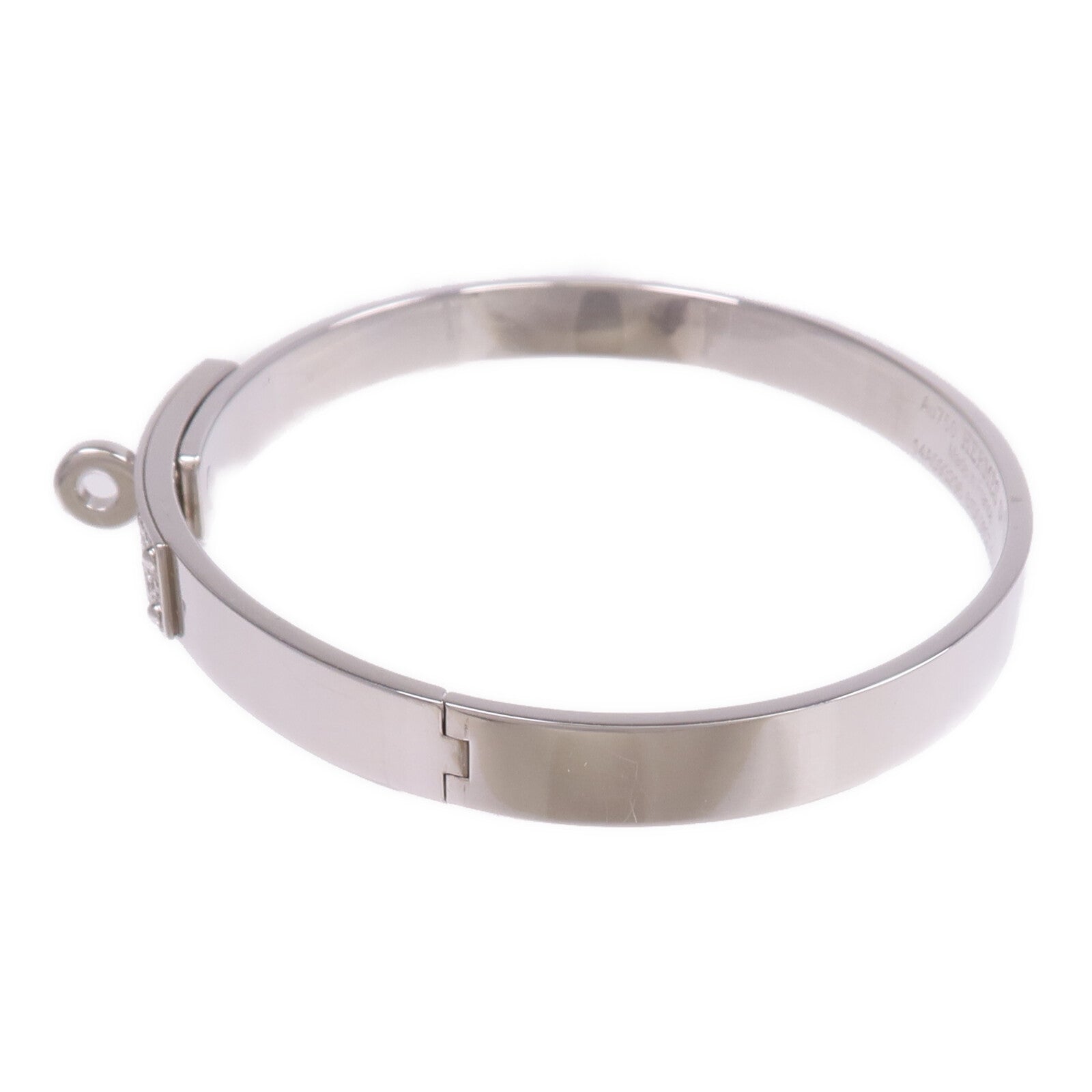 HERMES 18K白金Kelly Bracelet Small Model鑽石手鐲