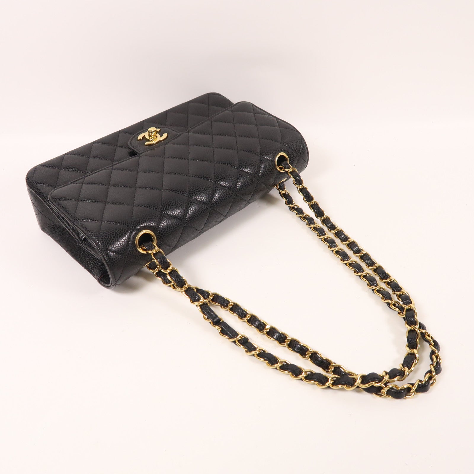 CHANEL 牛皮皮革Classic 25金扣鏈帶肩背袋