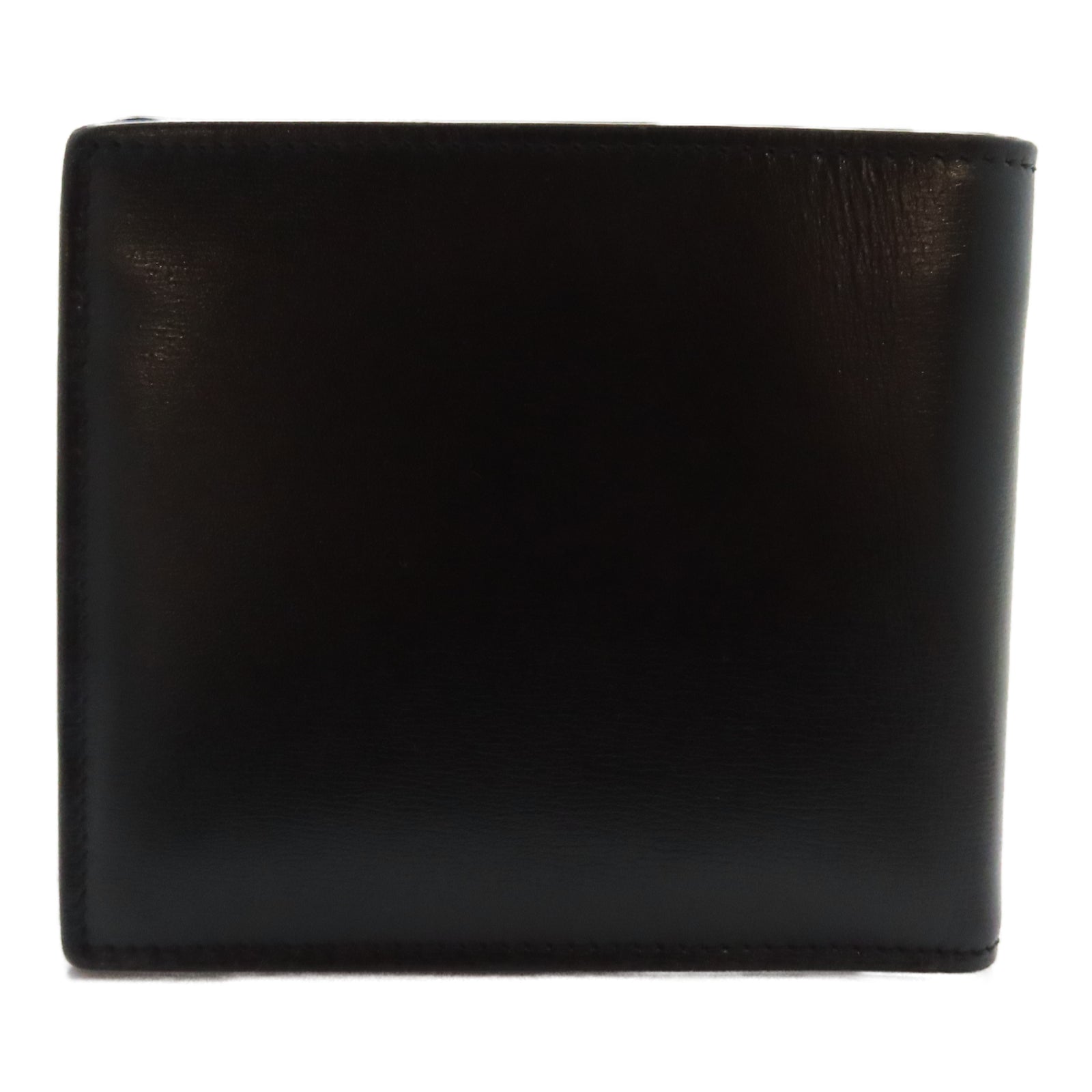 YVES SAINT LAURENT 牛皮皮革Wallet金扣錢包黑色